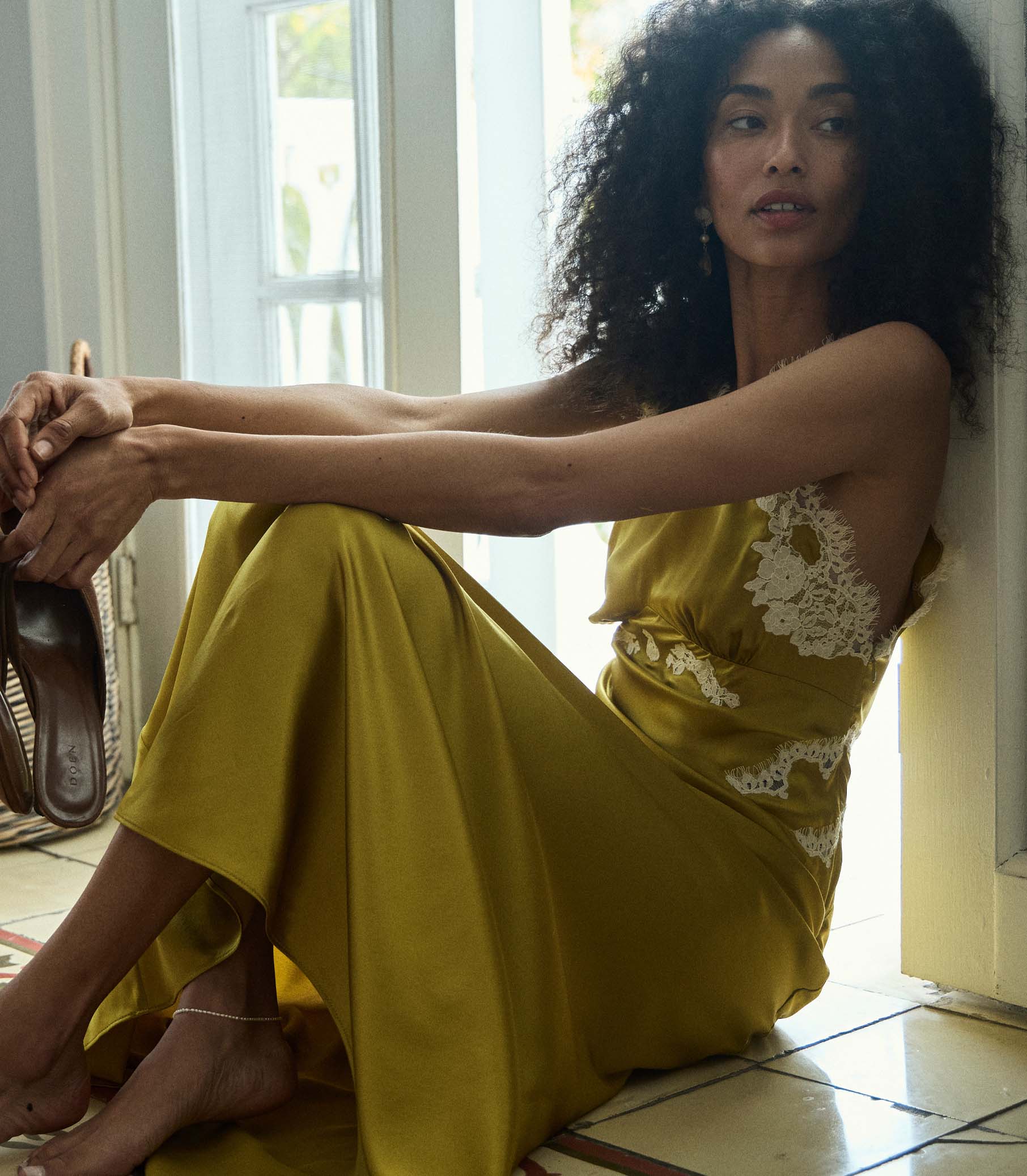 DÔEN - ODELINA DRESS -- OAKMOSS - Image 3