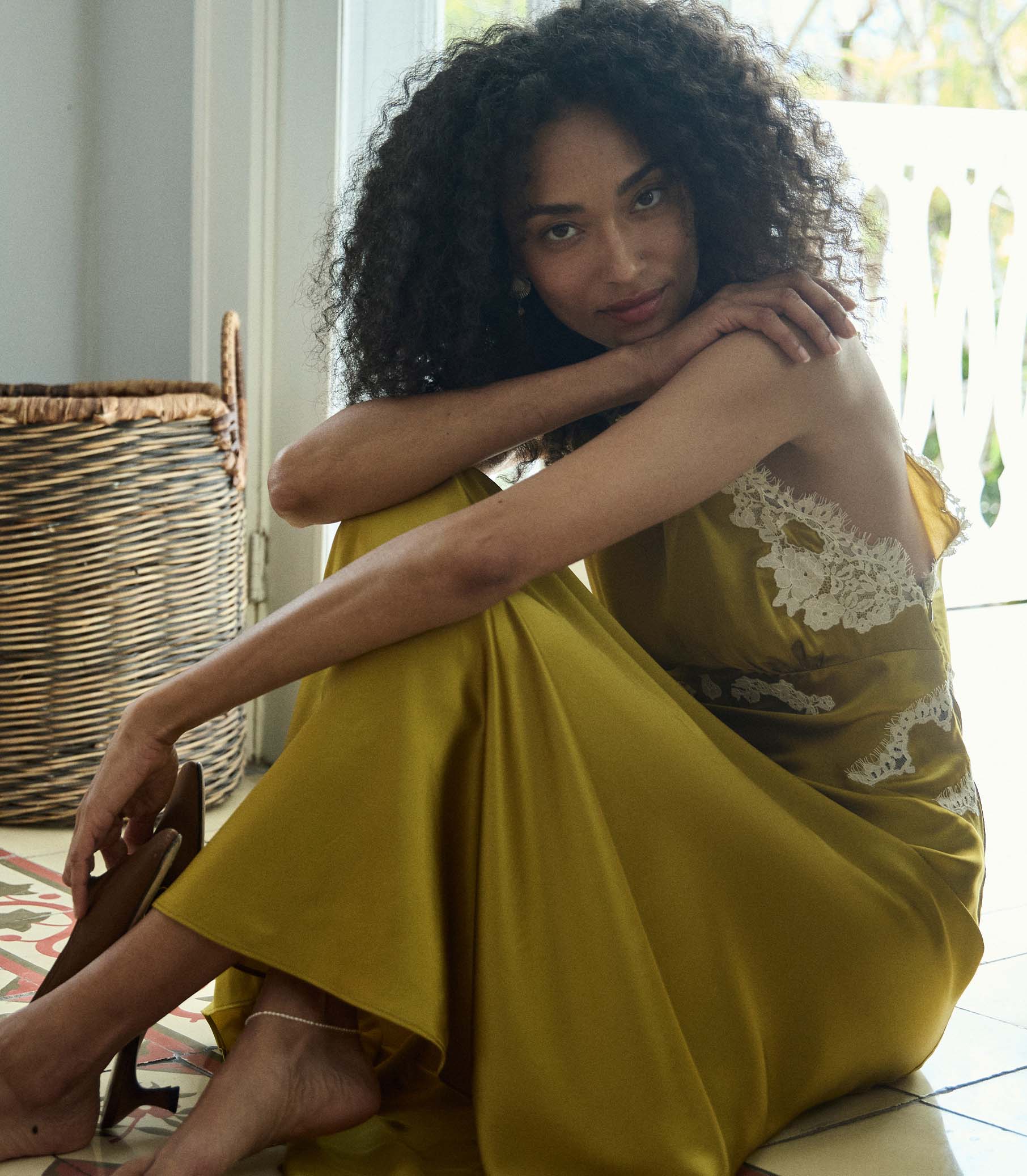 DÔEN - ODELINA DRESS -- OAKMOSS - Image 4