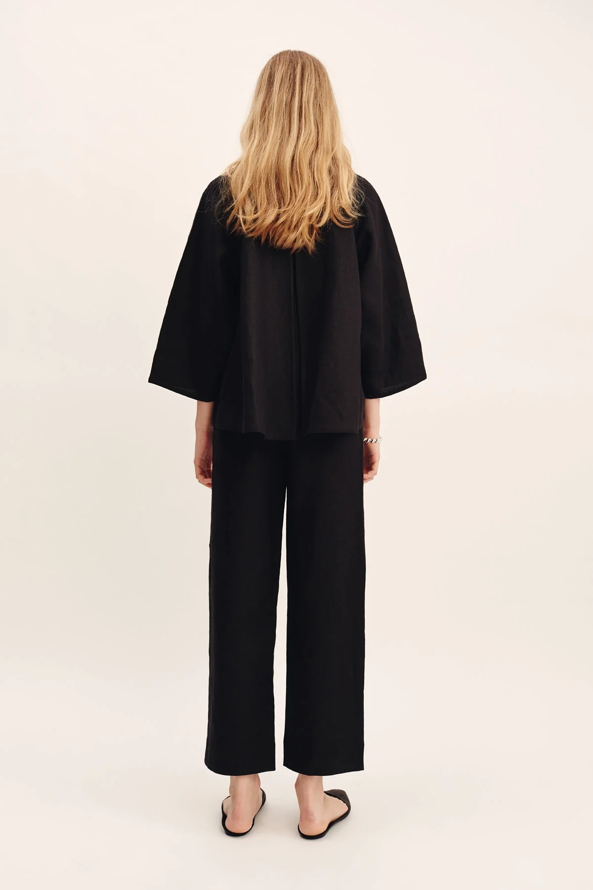 Posse - OLIVIA BLOUSE - BLACK - Image 4