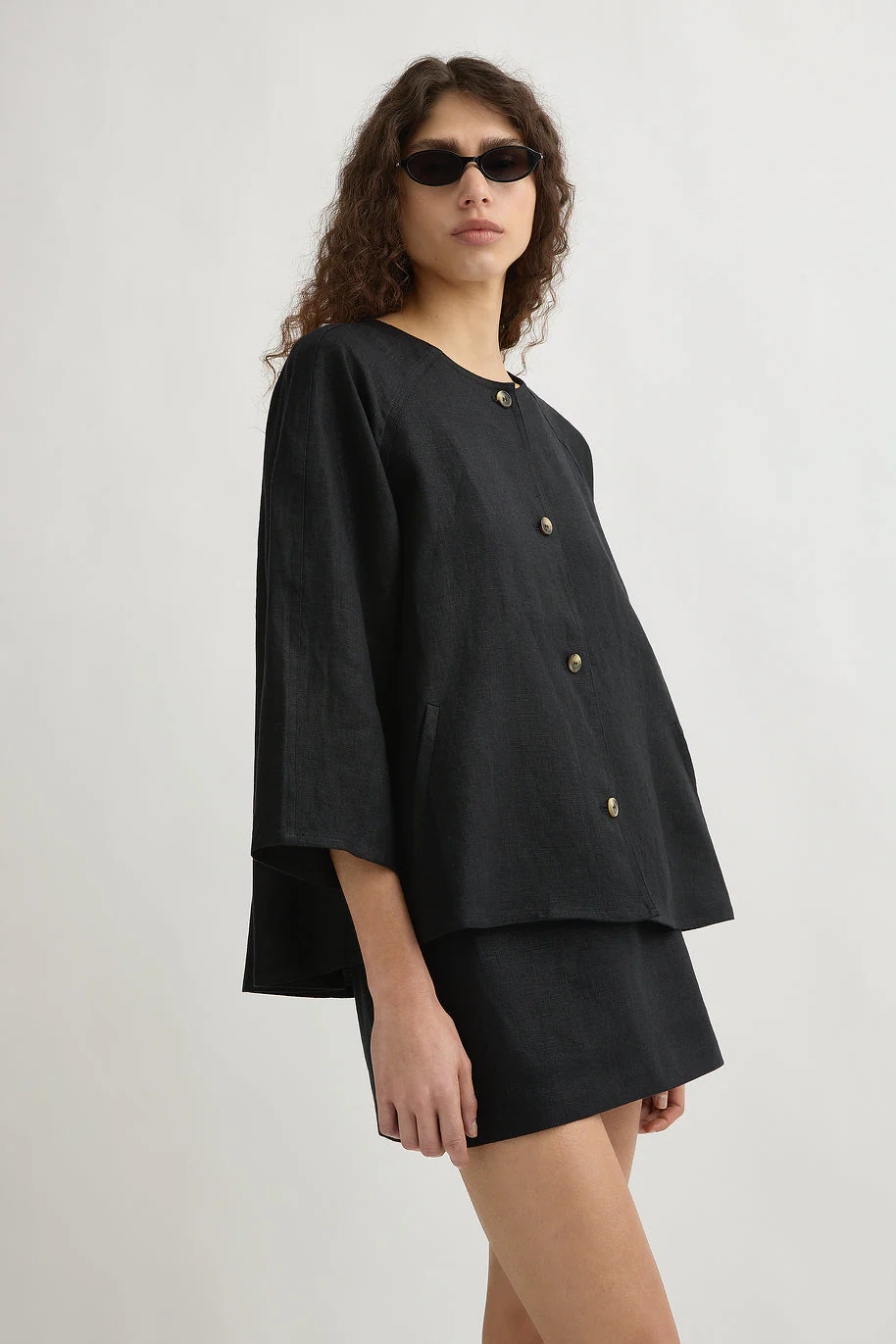 Posse - OLIVIA BLOUSE - BLACK - Image 8