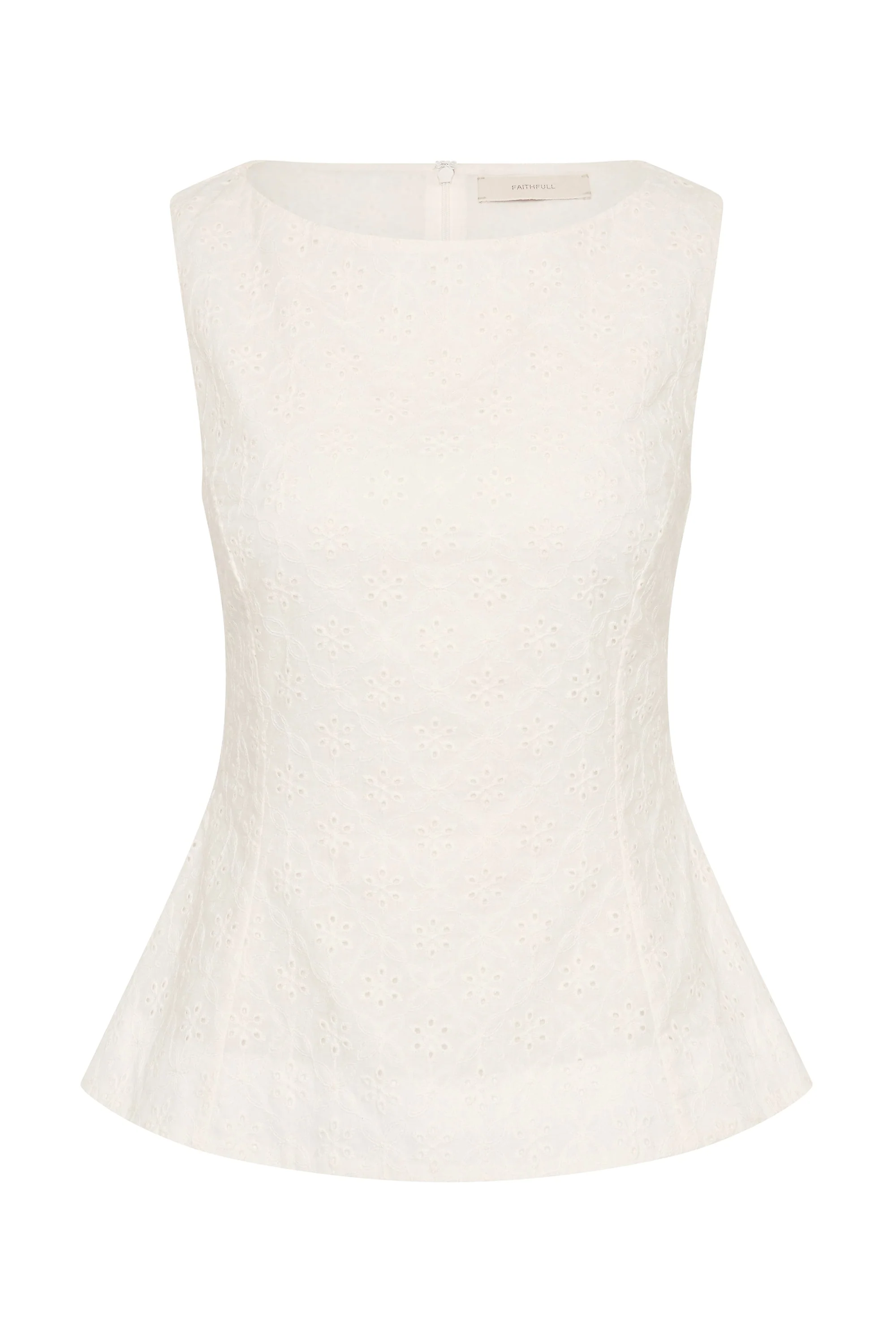 Faithfull - Olivia Top Valentina Broderie White - Image 10