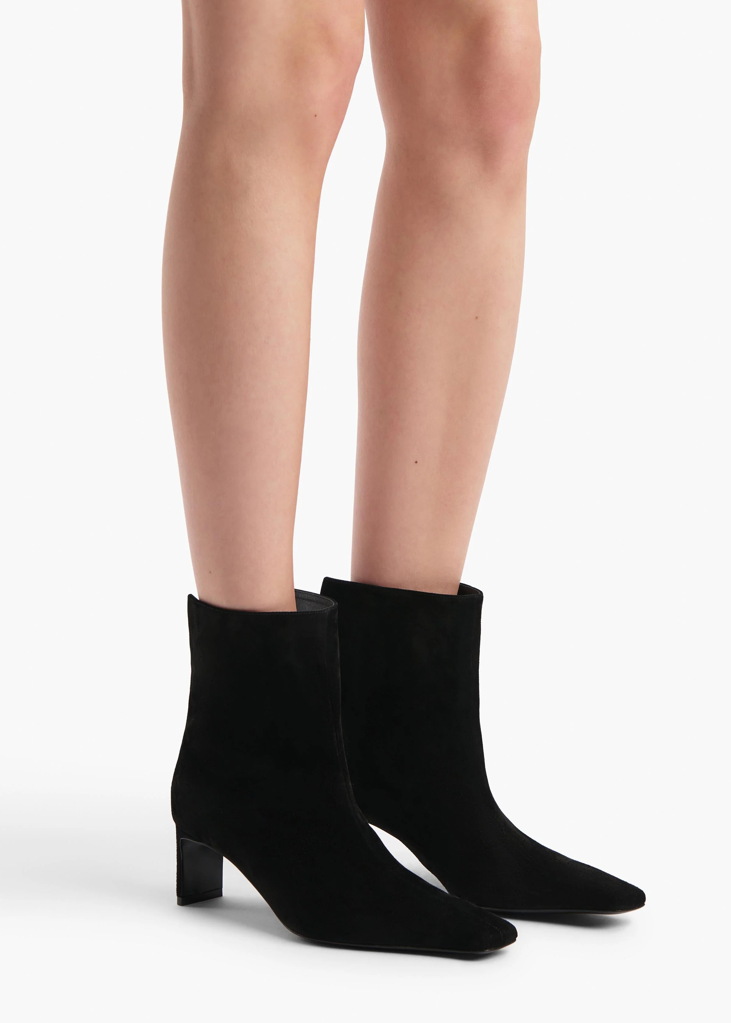 Khaite - Ona Ankle Boot in Black Suede - Image 5