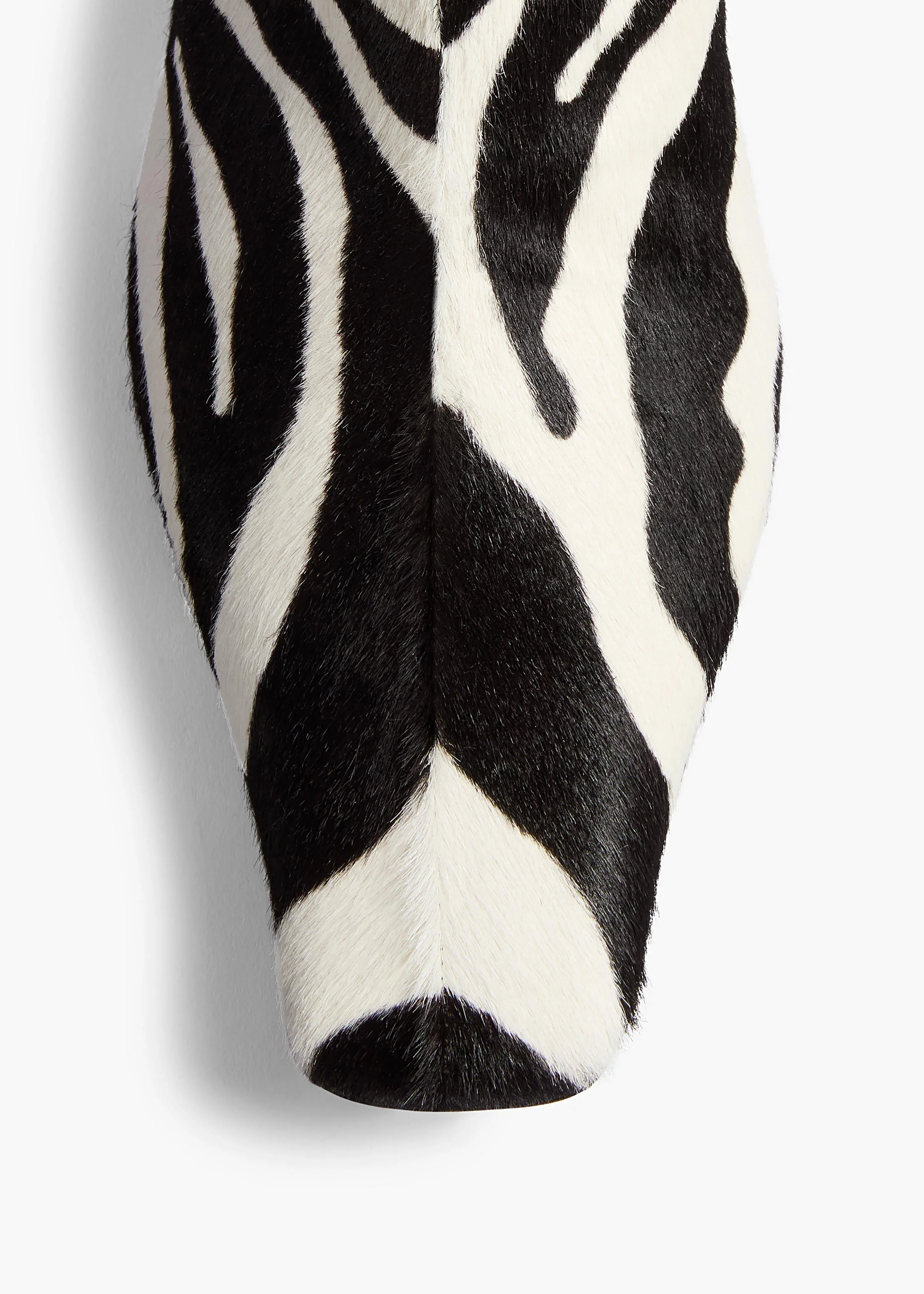 Khaite - Ona Ankle Boot in Zebra Print Haircalf - Image 4