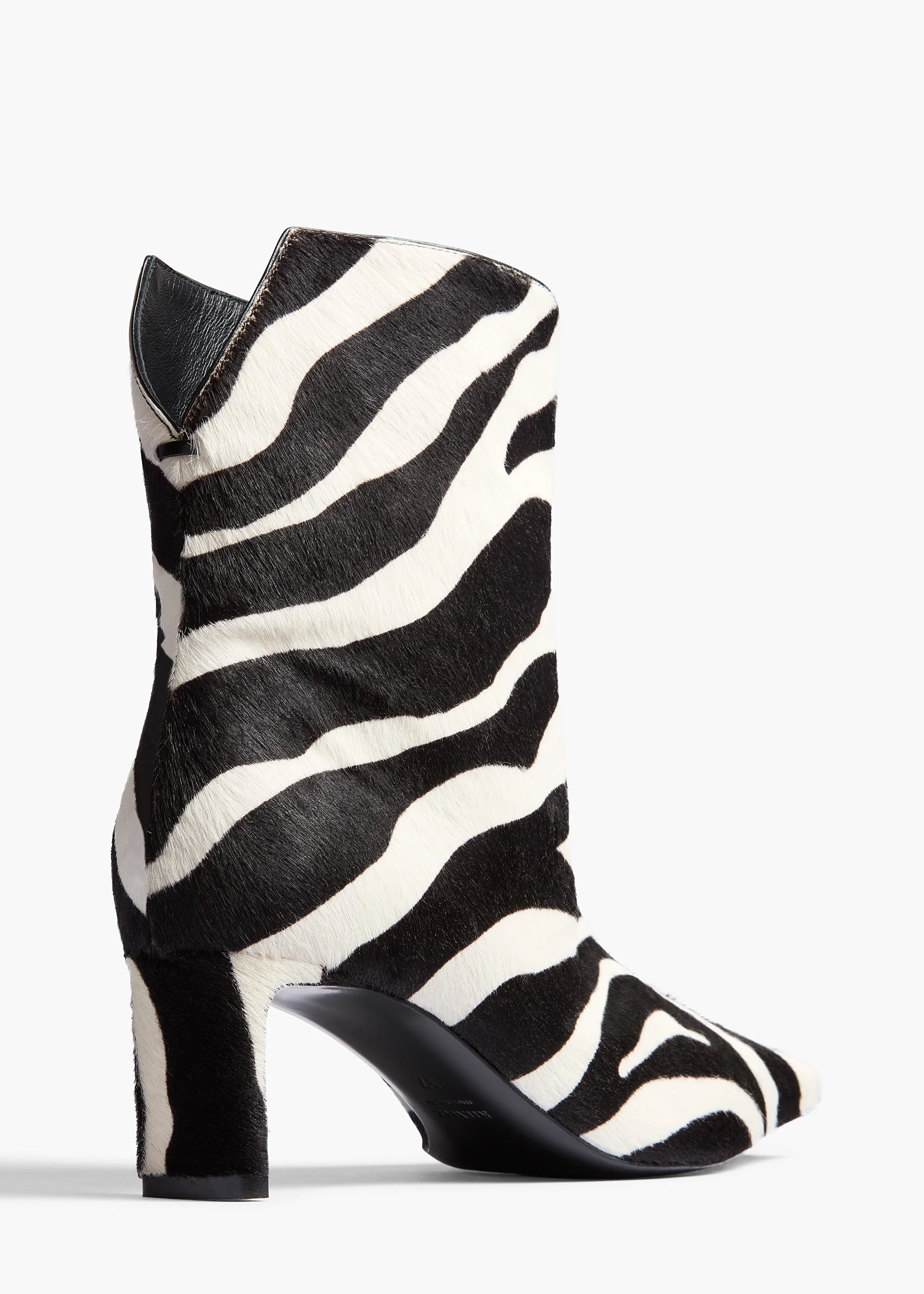 Khaite - Ona Ankle Boot in Zebra Print Haircalf - Image 9