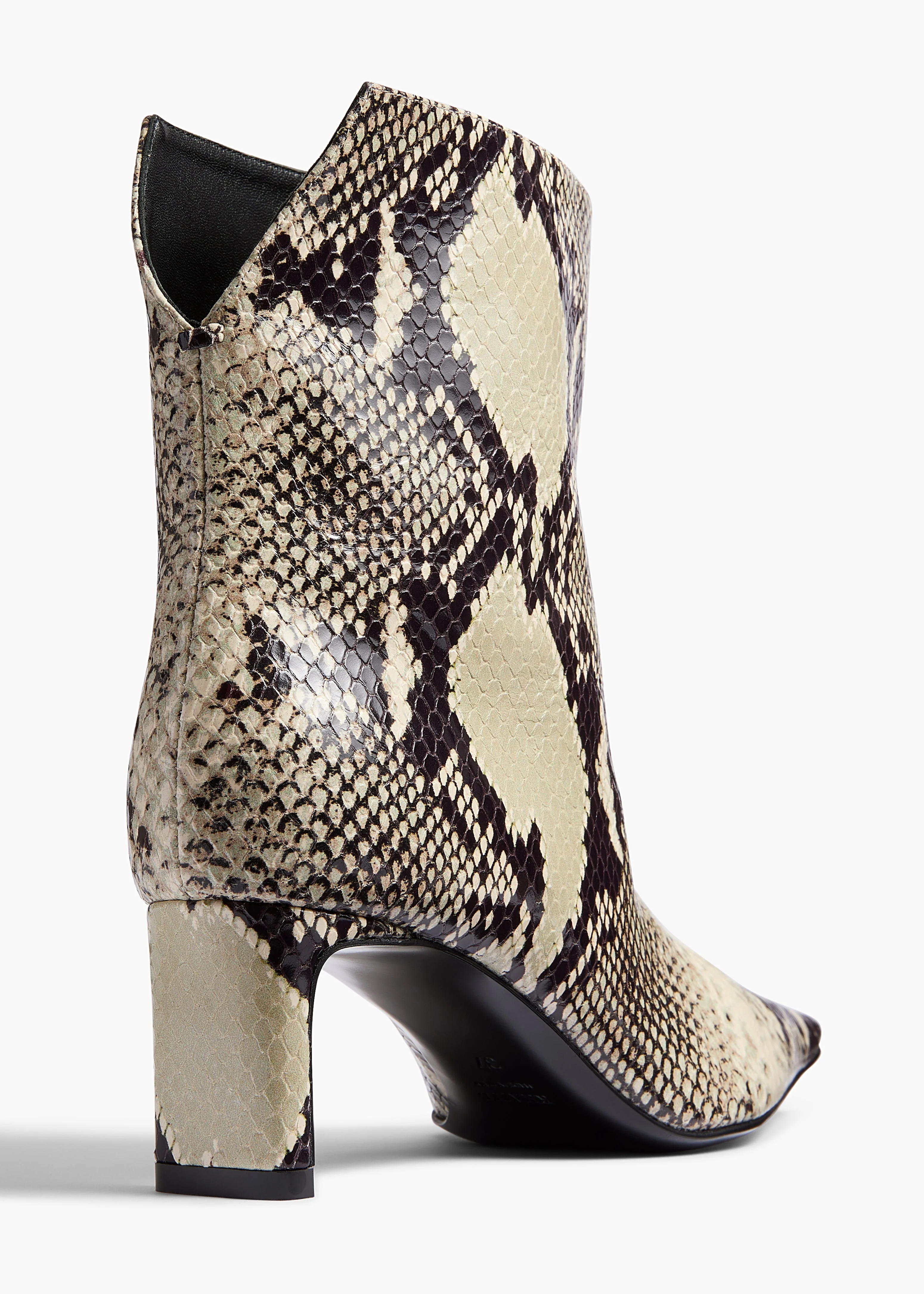 Khaite - Ona Ankle Boot in Natural Python - Embossed Leather - Image 9