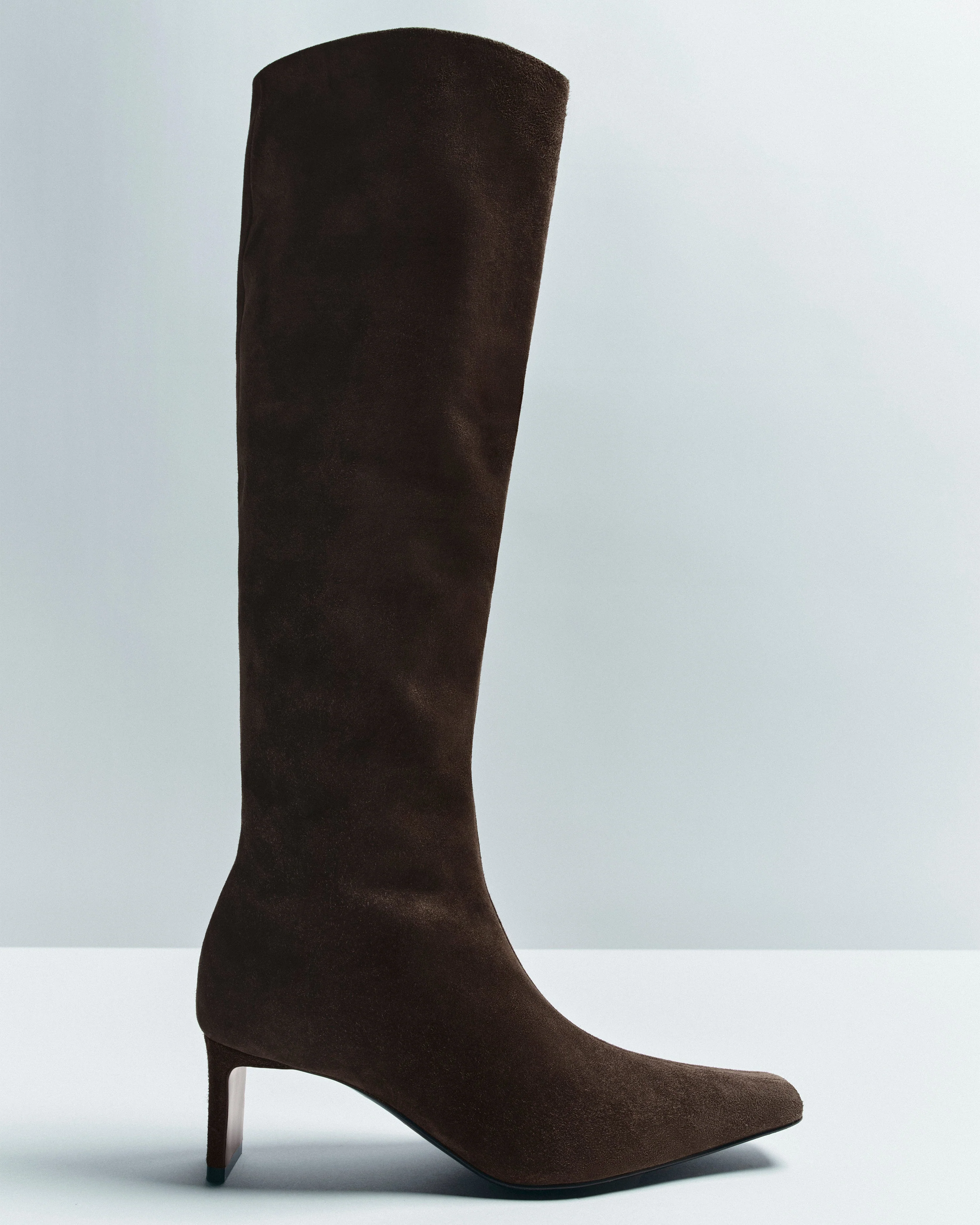 Khaite - Ona Knee - High Boot in Ebano Suede - Image 6