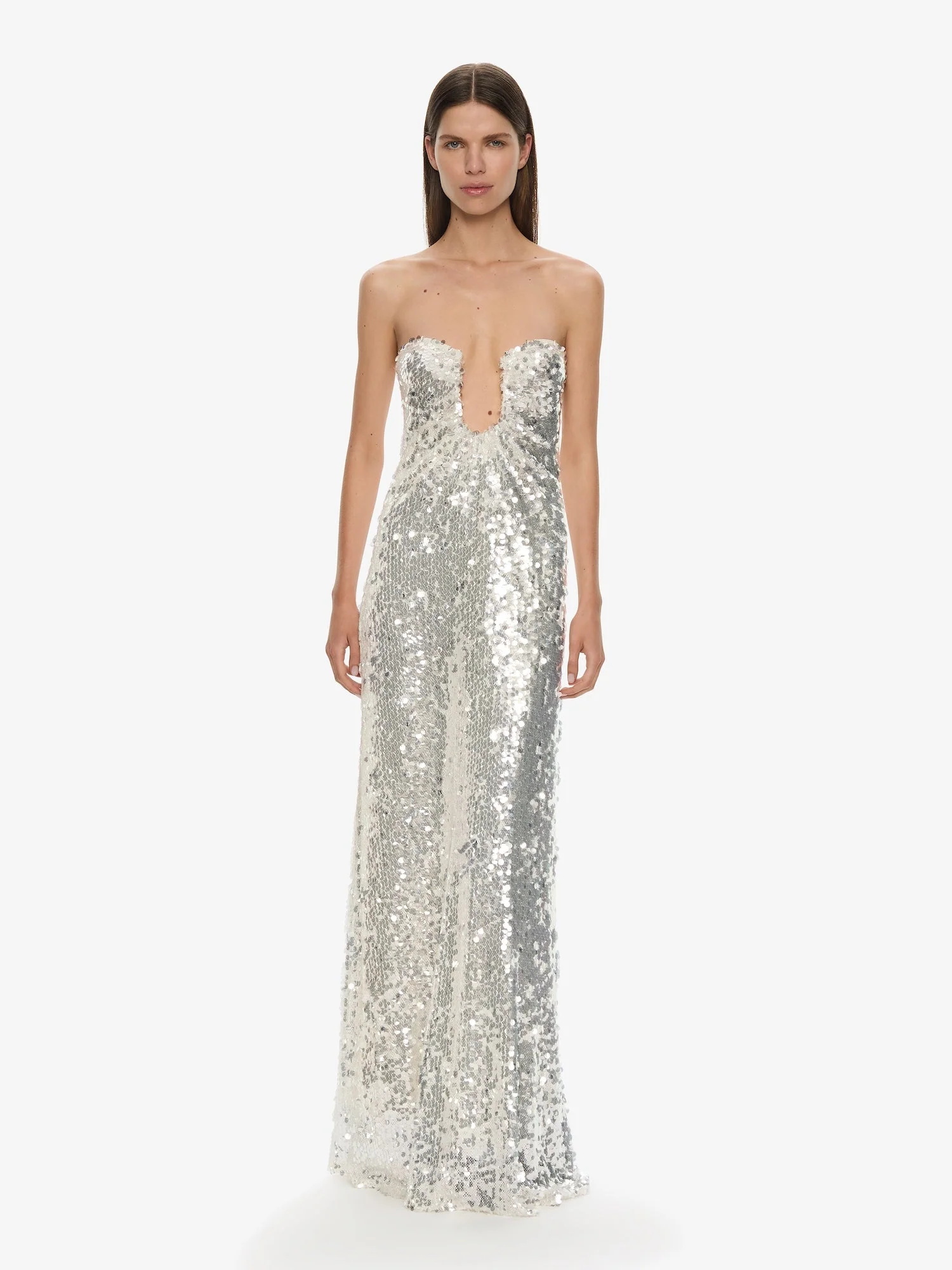 Christopher Esber - Opaline Arced Palm Strapless Dress