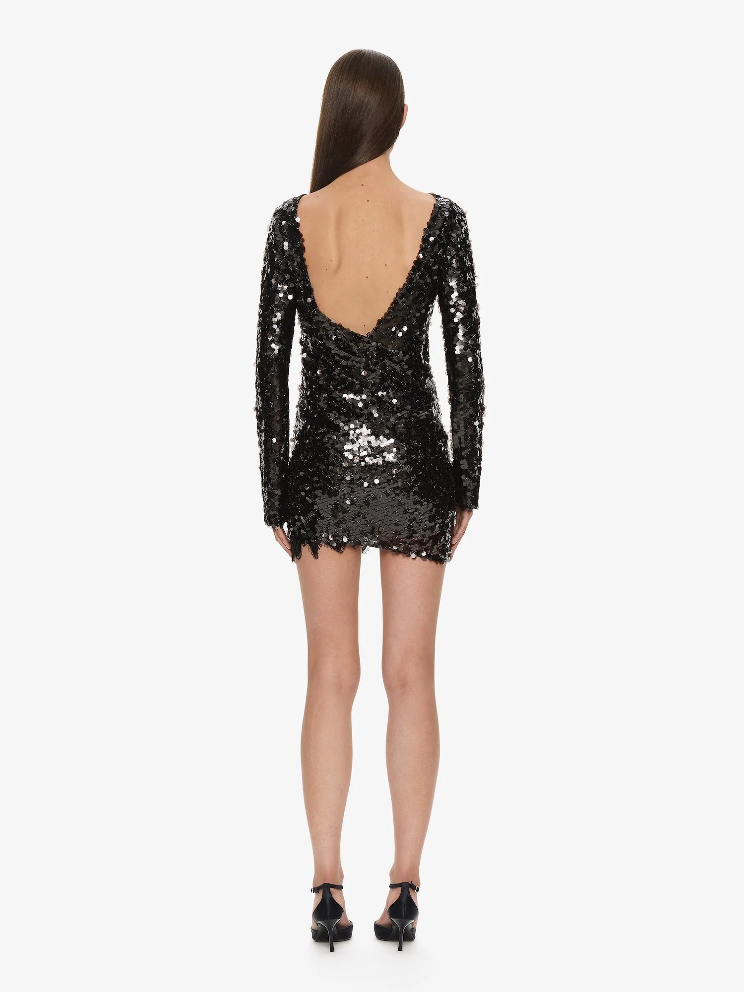 Christopher Esber - Opaline Sequin Long Sleeve Mini Dress - Image 2
