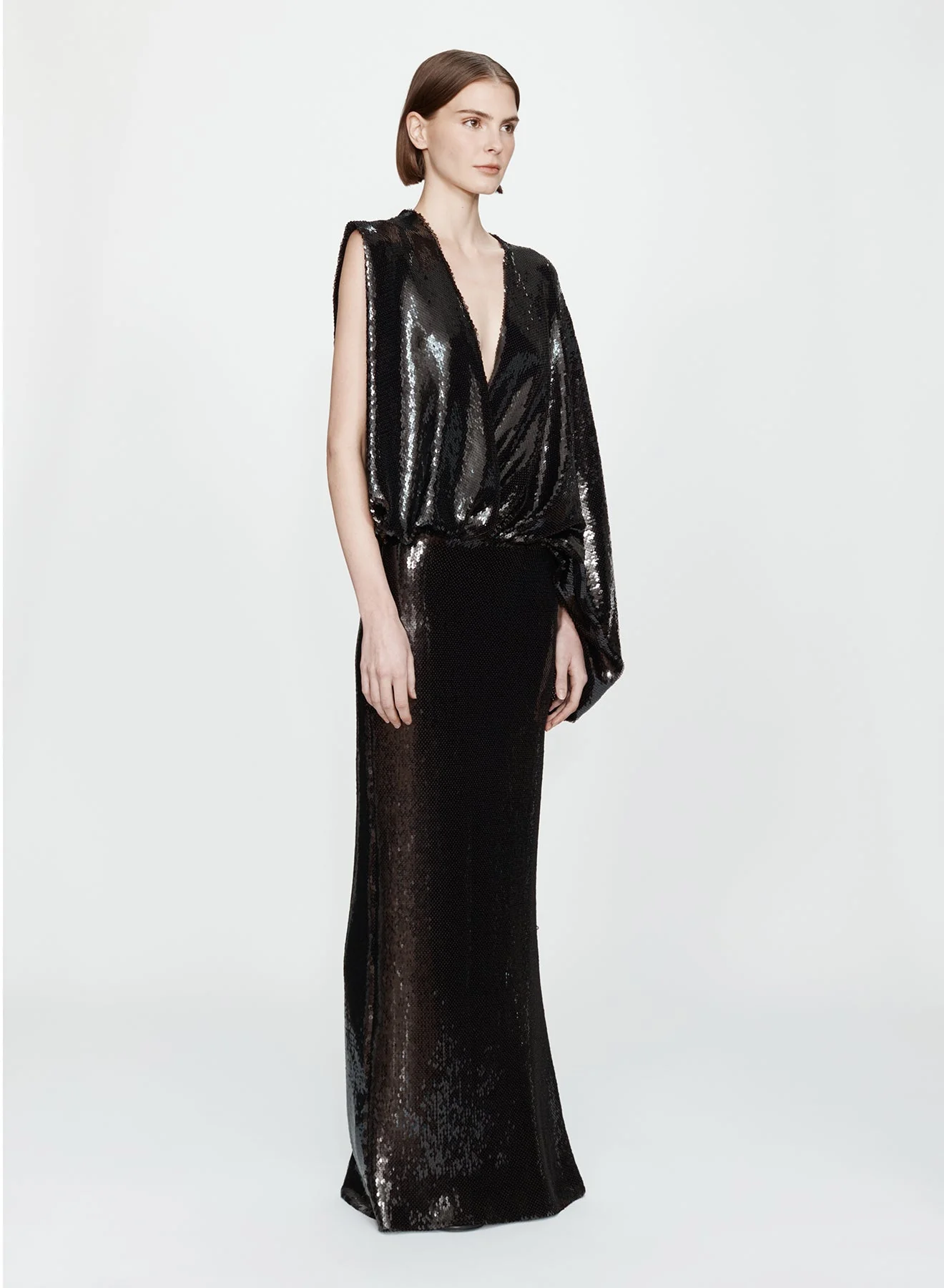 Christopher Esber - Opaline Sequin Swaddled Gown - Image 3