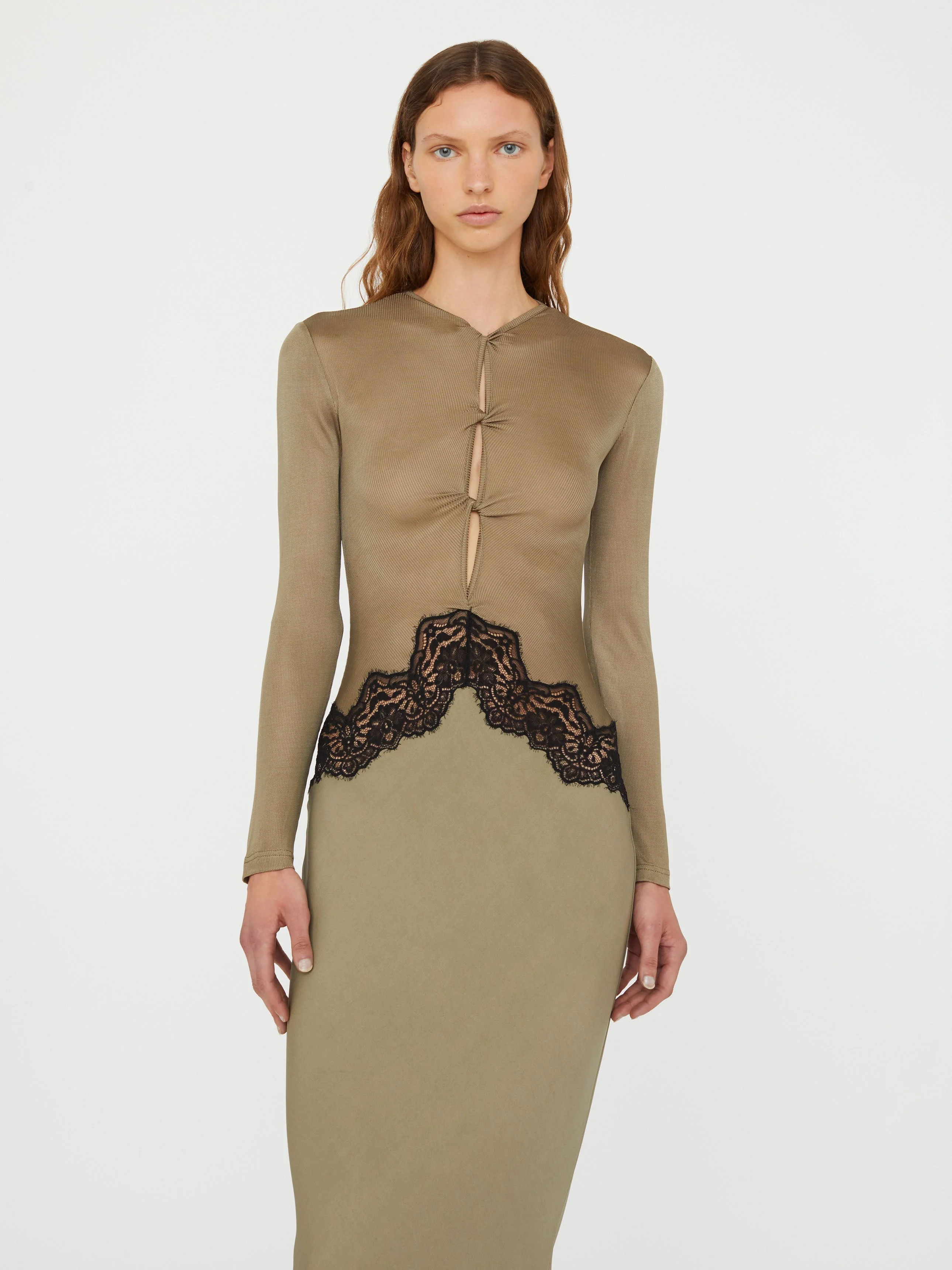 Christopher Esber - Open Twist Verner Lace Dress - Image 3