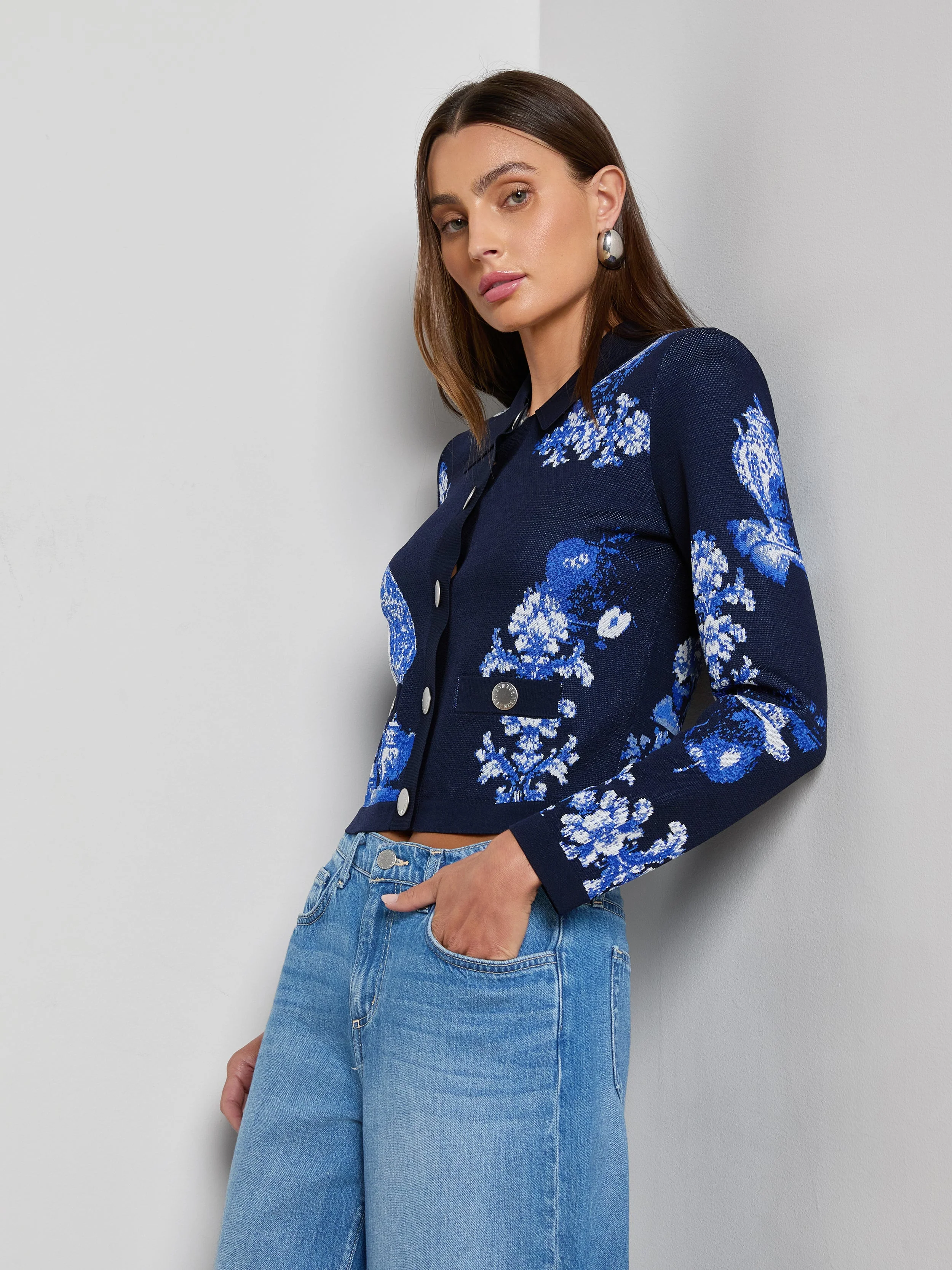 L'AGENCE - Osiris Jacquard Cardigan - Image 7