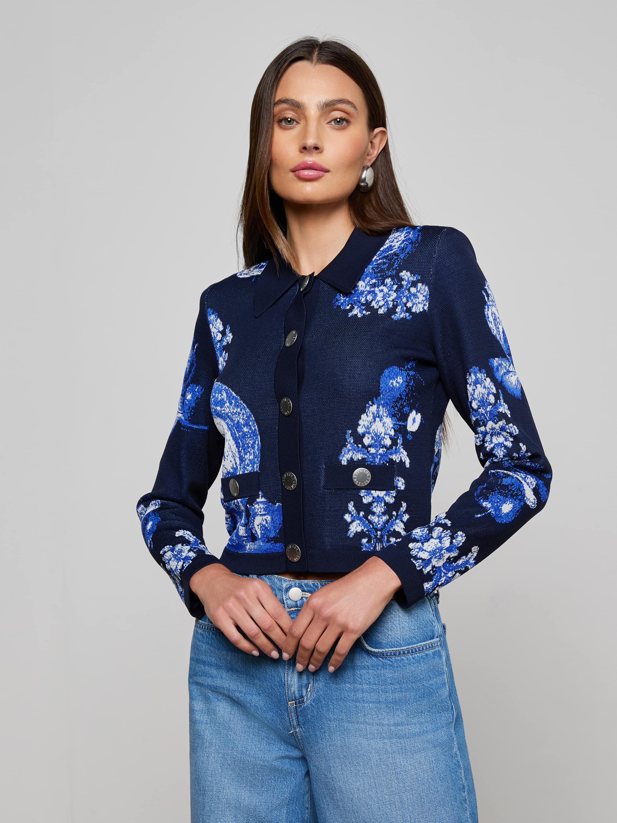 L'AGENCE - Osiris Jacquard Cardigan - Image 8