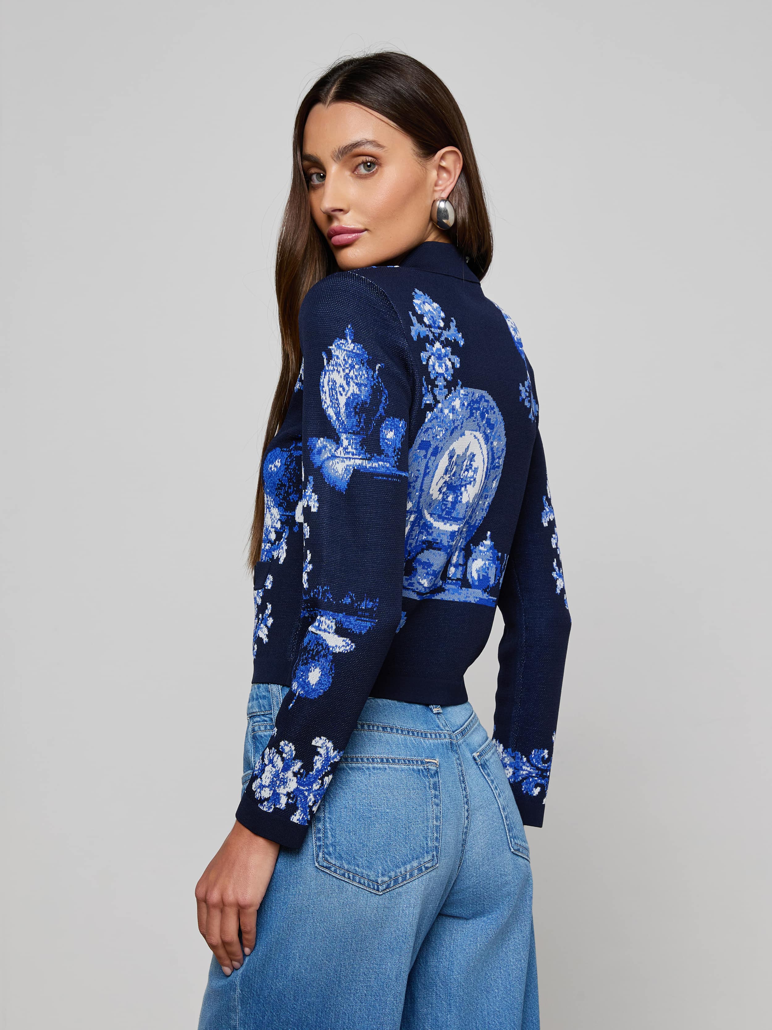 L'AGENCE - Osiris Jacquard Cardigan - Image 9