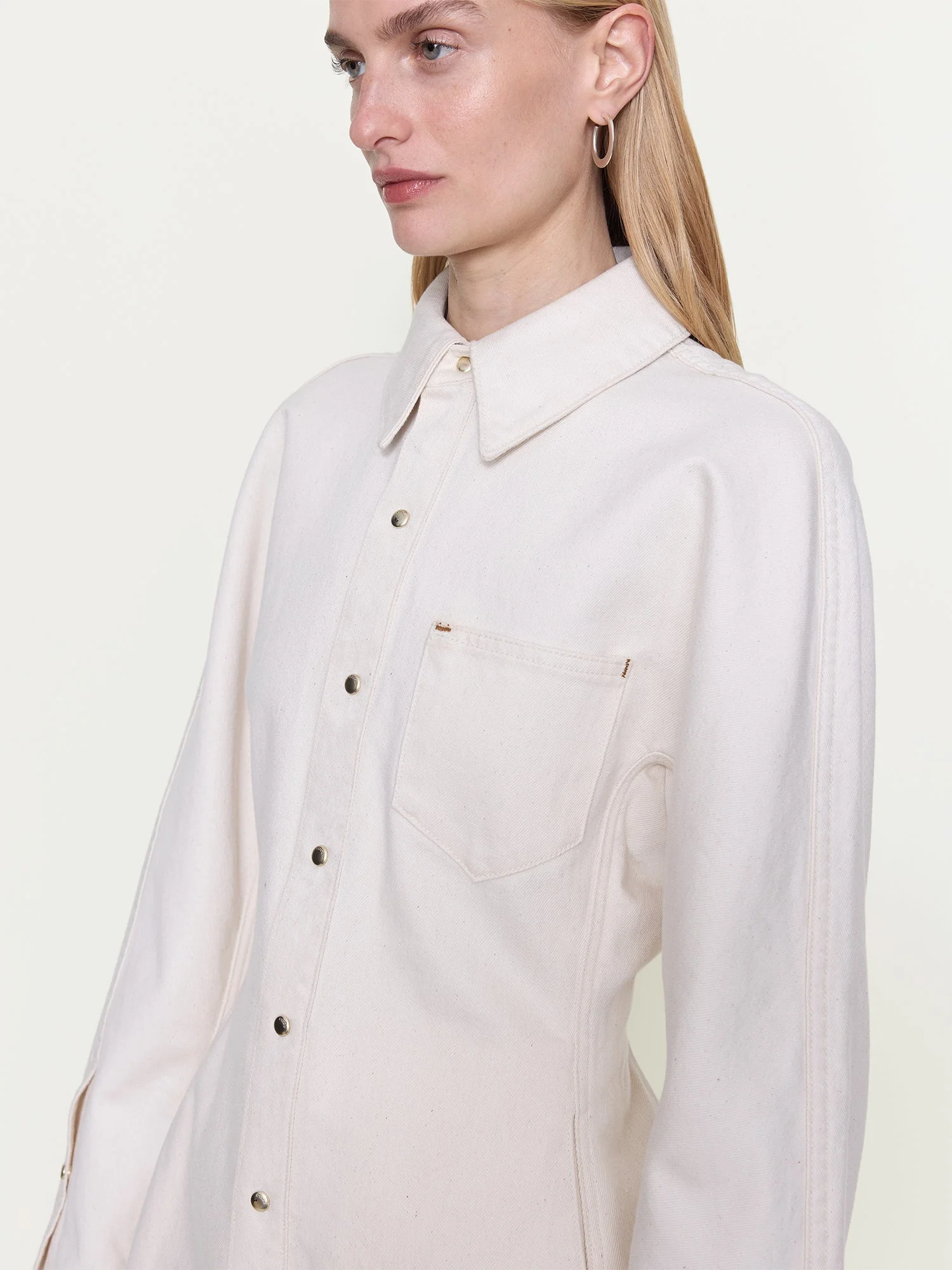 OSSOU - Cinch Shirt in Buff Wash - Image 3
