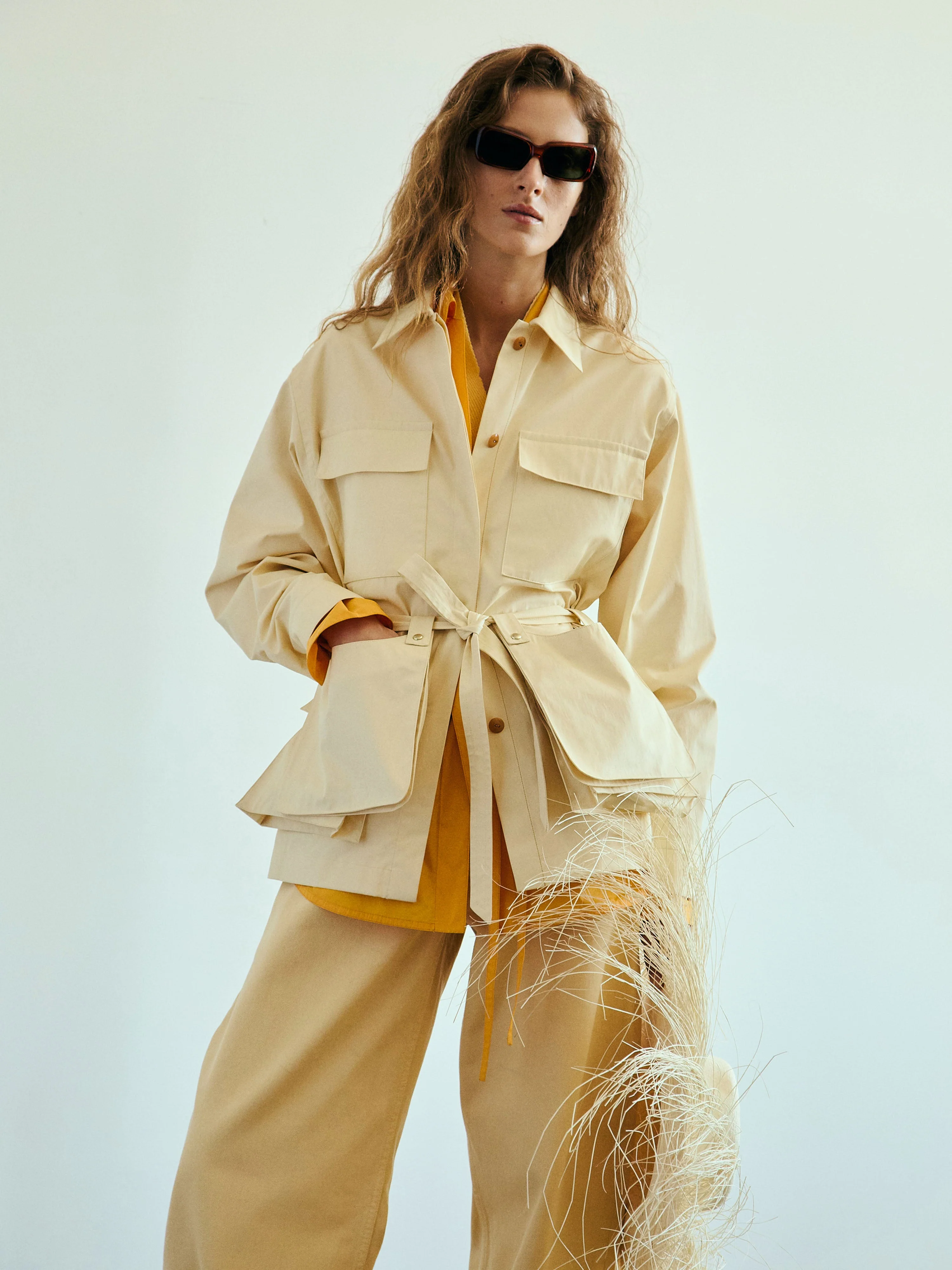 OSSOU - Field Jacket in Butter - Image 6