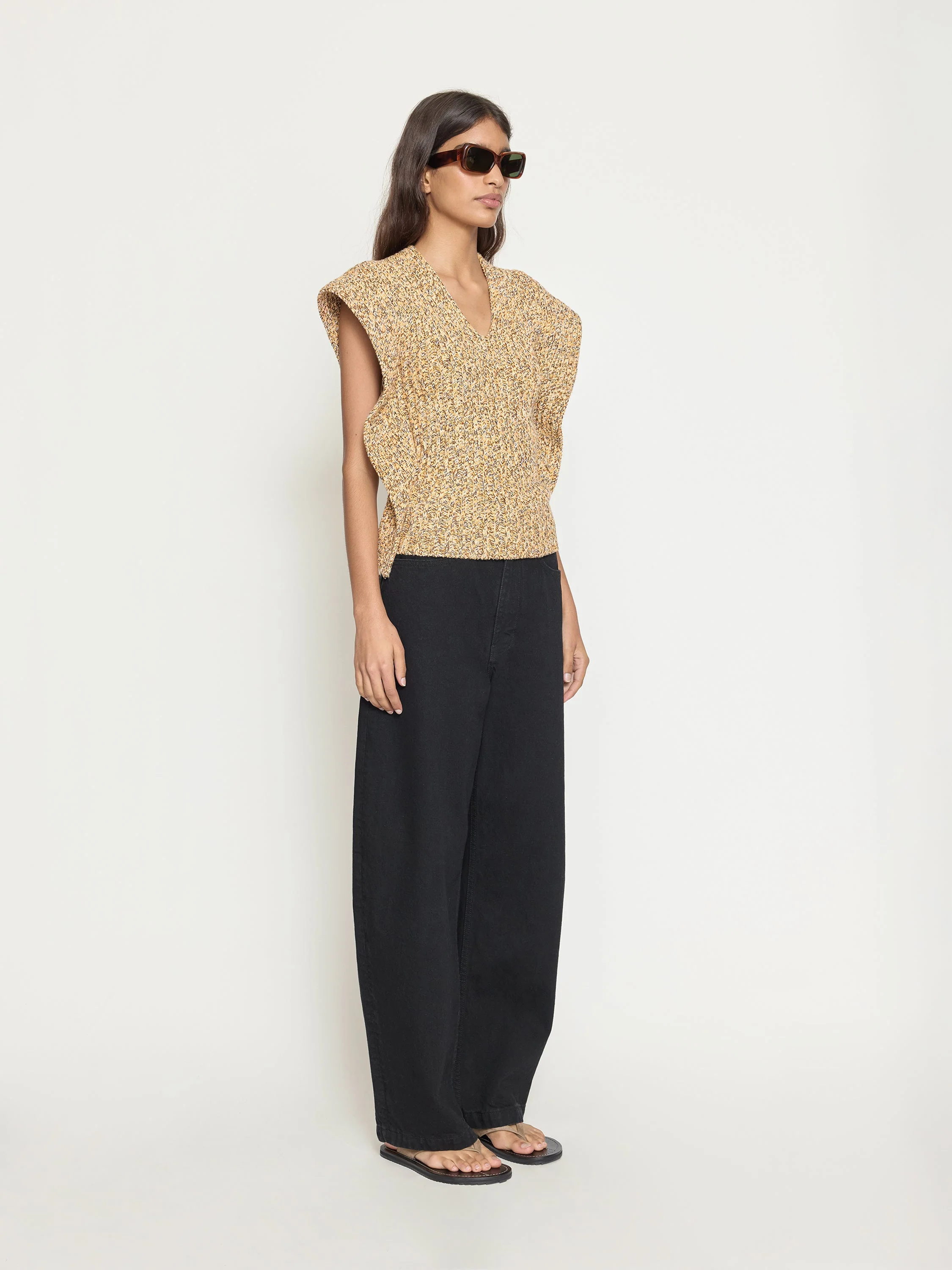 OSSOU - Greer Tank in Marled Sole - Image 3
