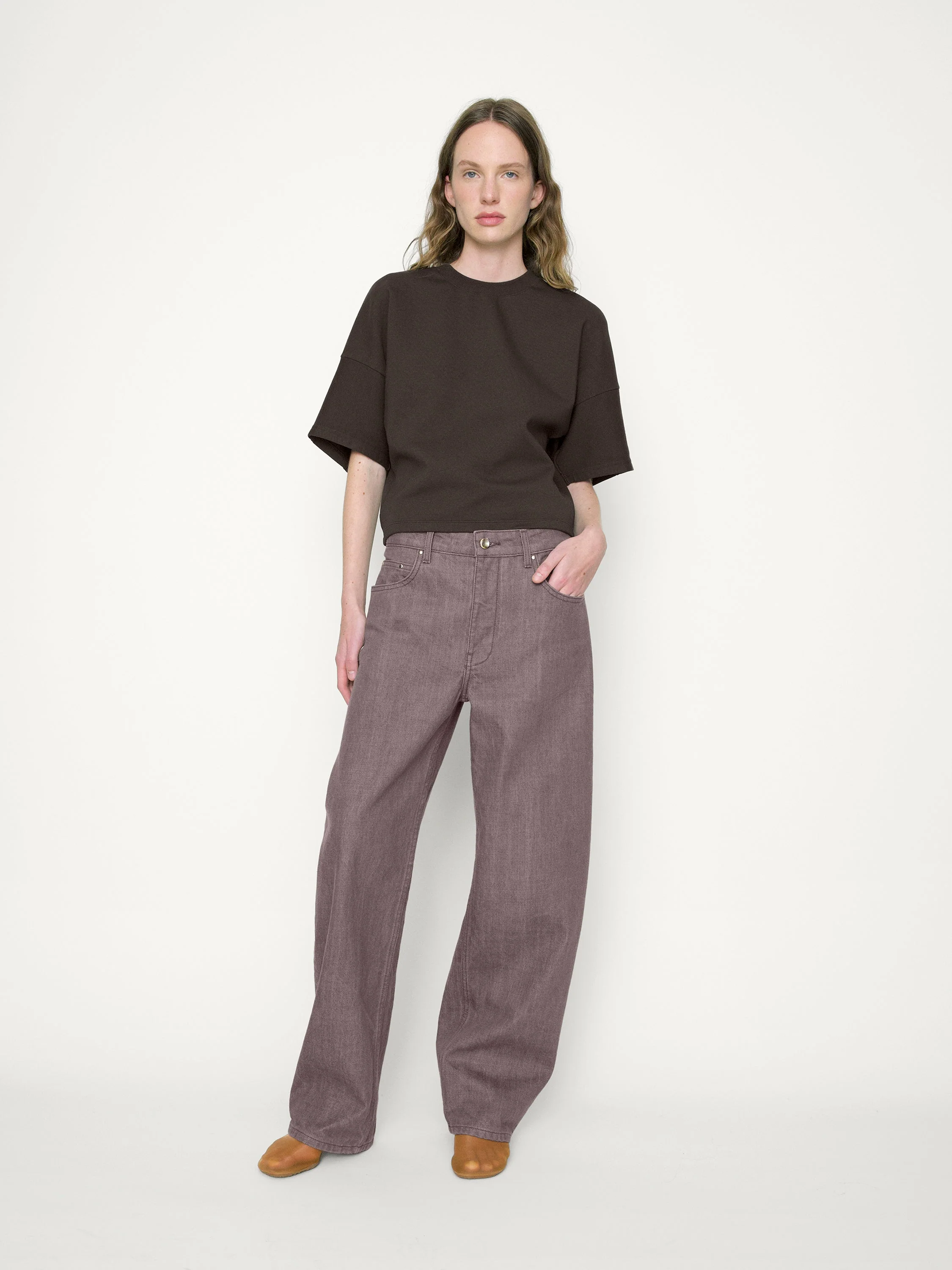 OSSOU - Rift T - shirt in Loam
