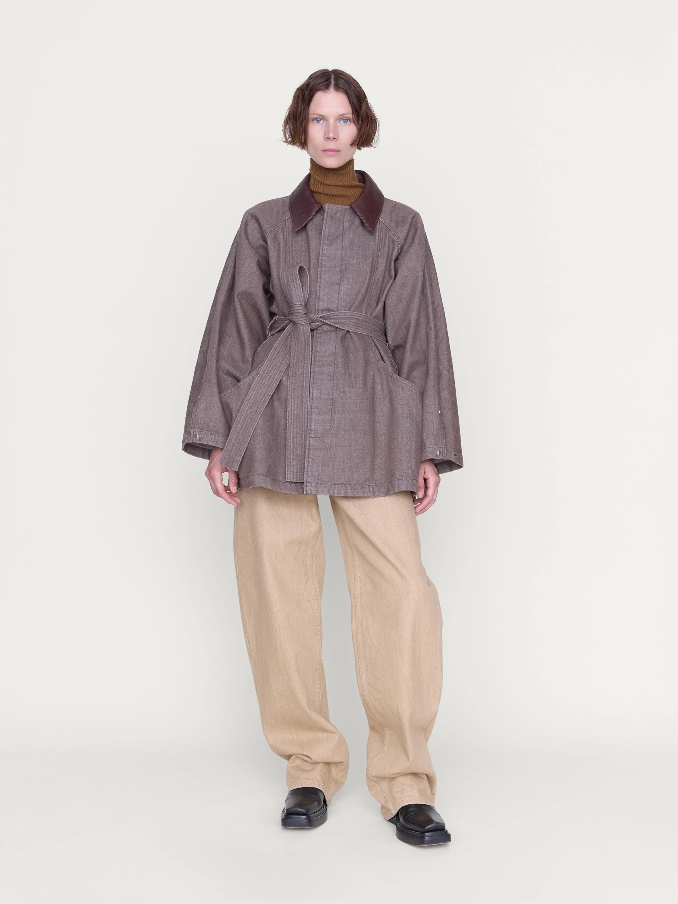 OSSOU - Sweep Jacket in Loam Wash