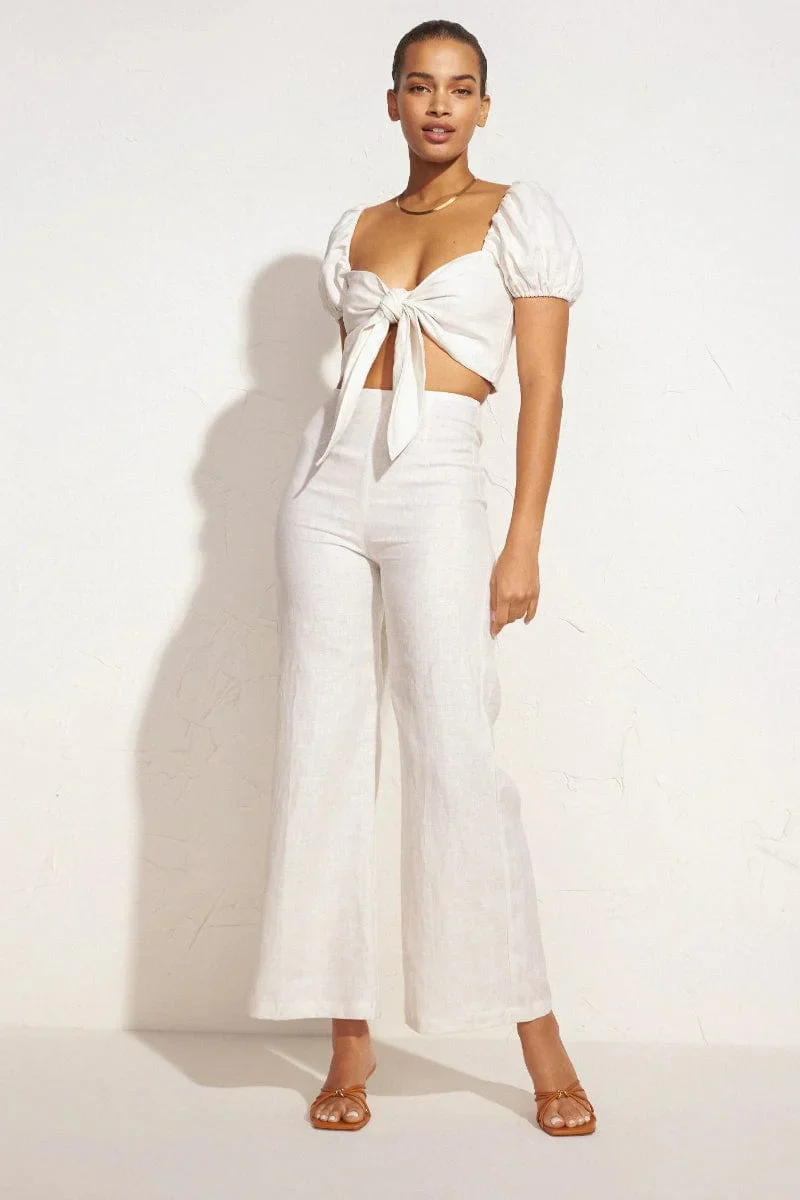 Faithfull - Ottavio Pants Plain Egg Shell - Final Sale