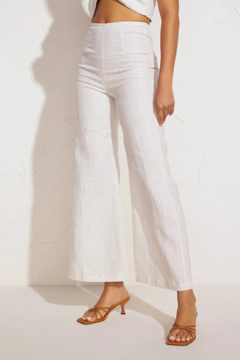 Faithfull - Ottavio Pants Plain Egg Shell - Final Sale - Image 2