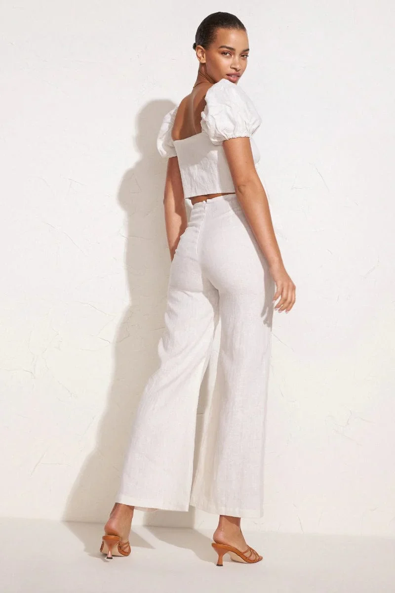 Faithfull - Ottavio Pants Plain Egg Shell - Final Sale - Image 5