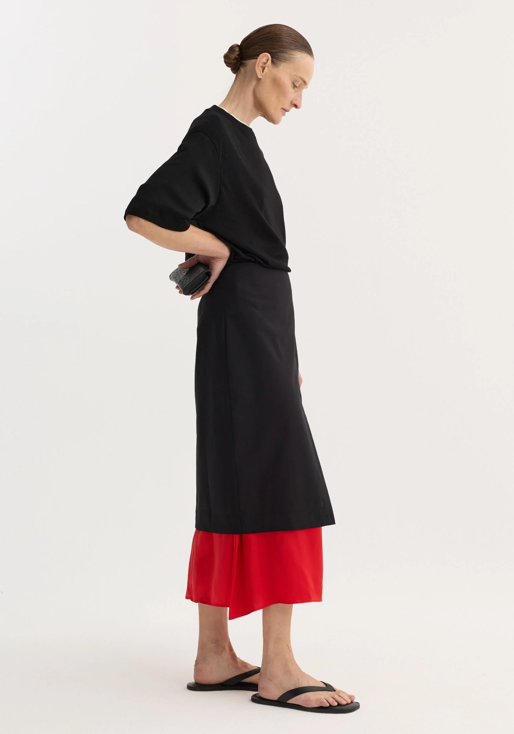 ROHE - Oversized merino t - shirt | black - Image 2