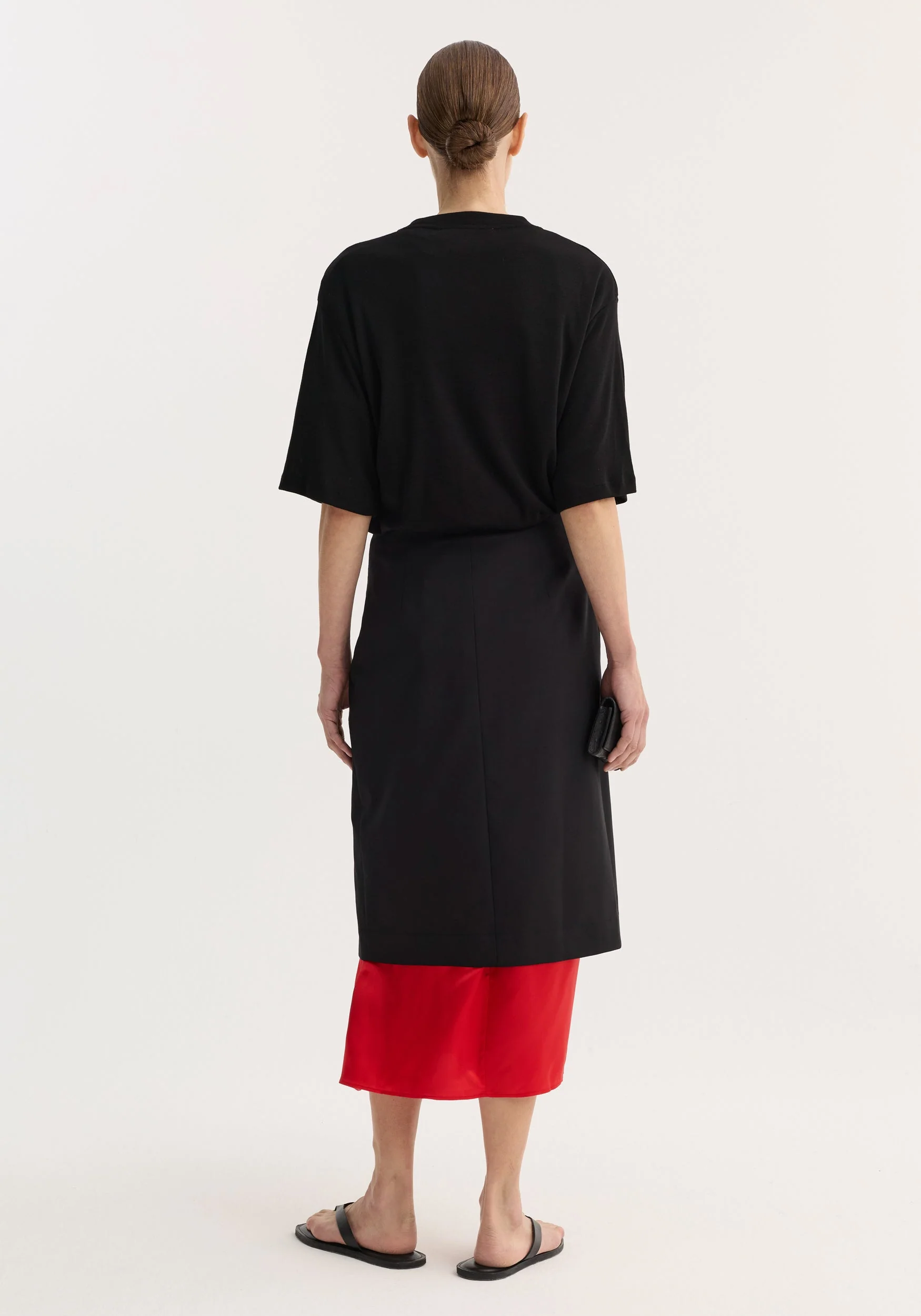 ROHE - Oversized merino t - shirt | black - Image 3