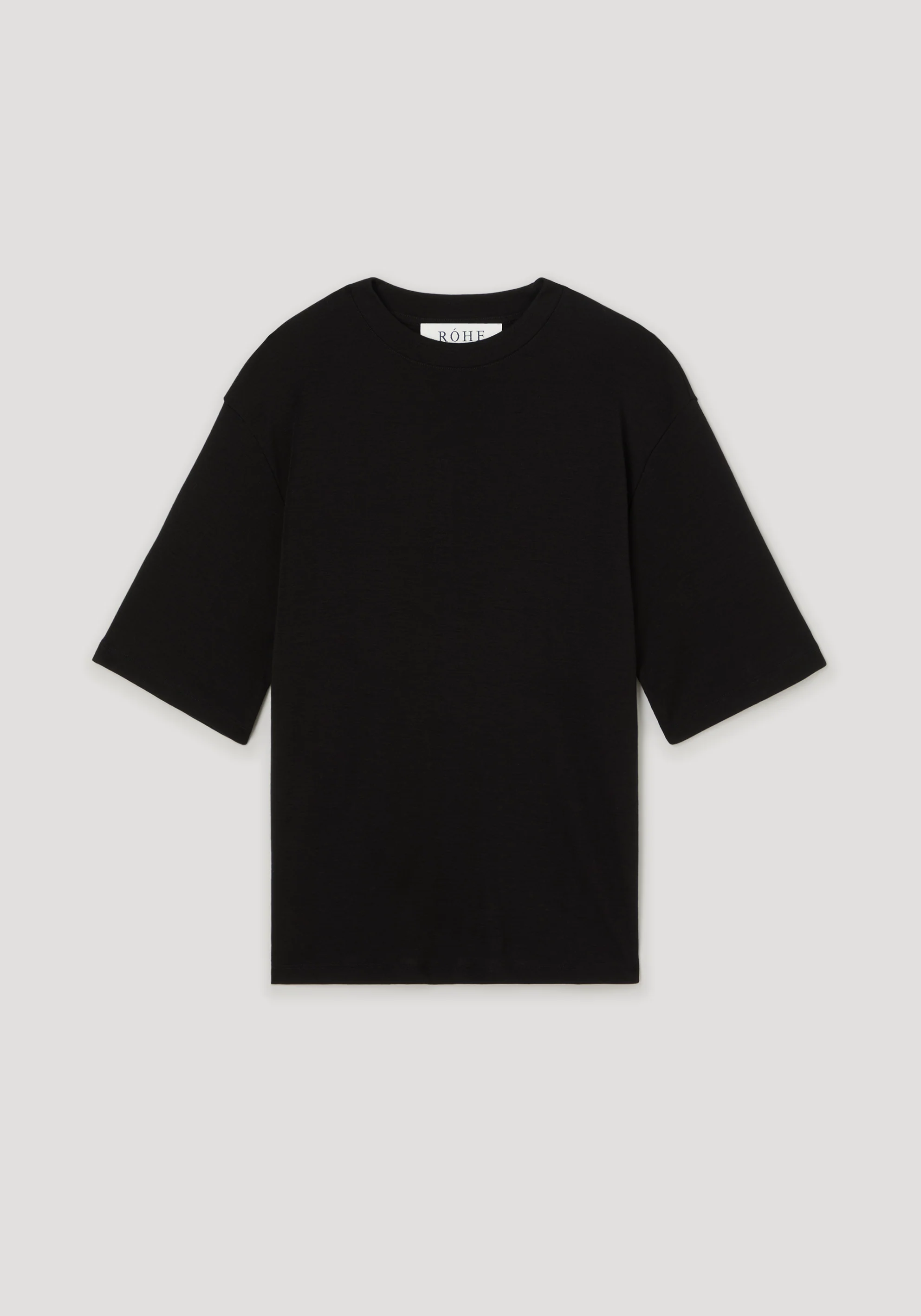 ROHE - Oversized merino t - shirt | black - Image 6