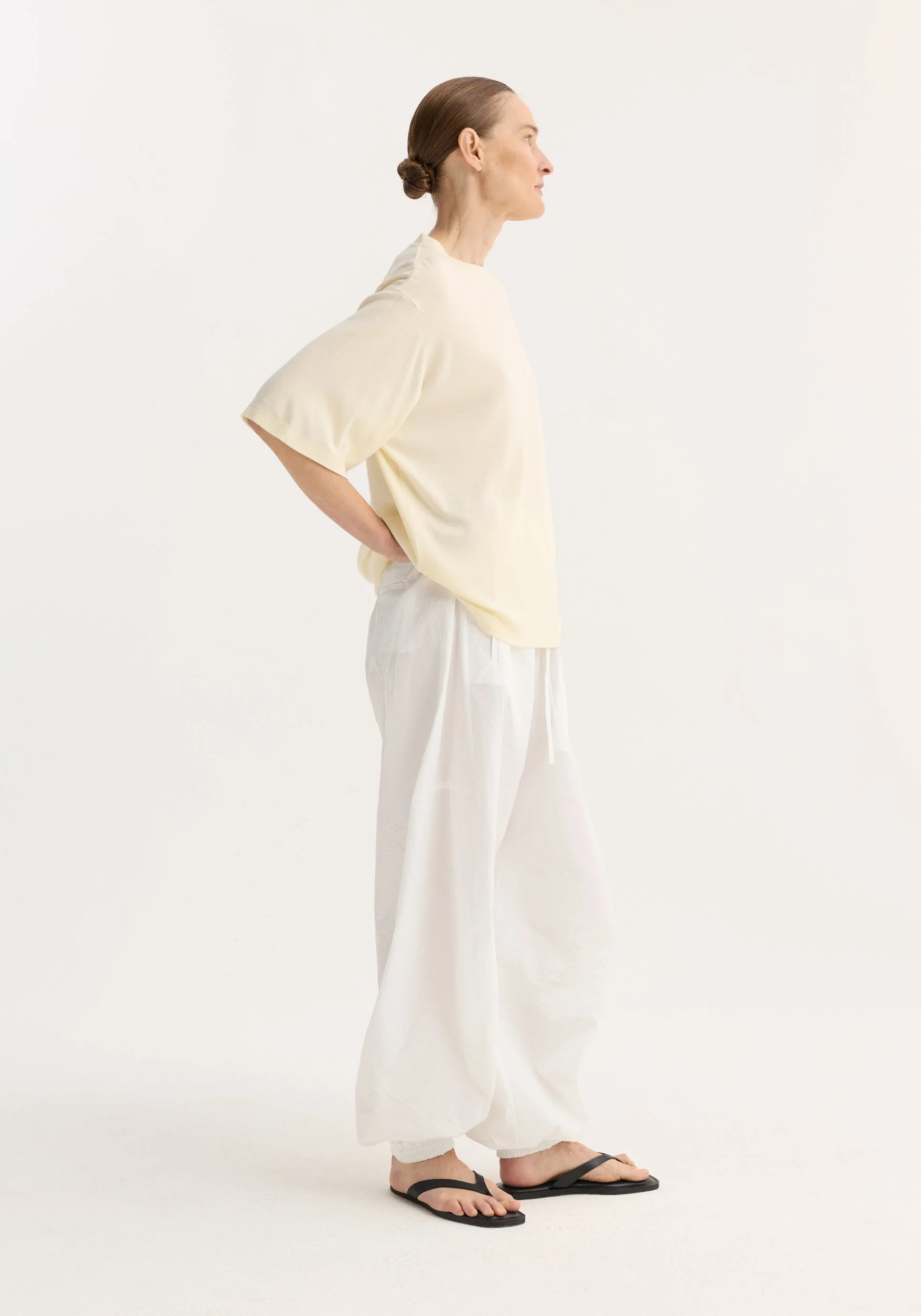 ROHE - Oversized merino t - shirt | off white - Image 6