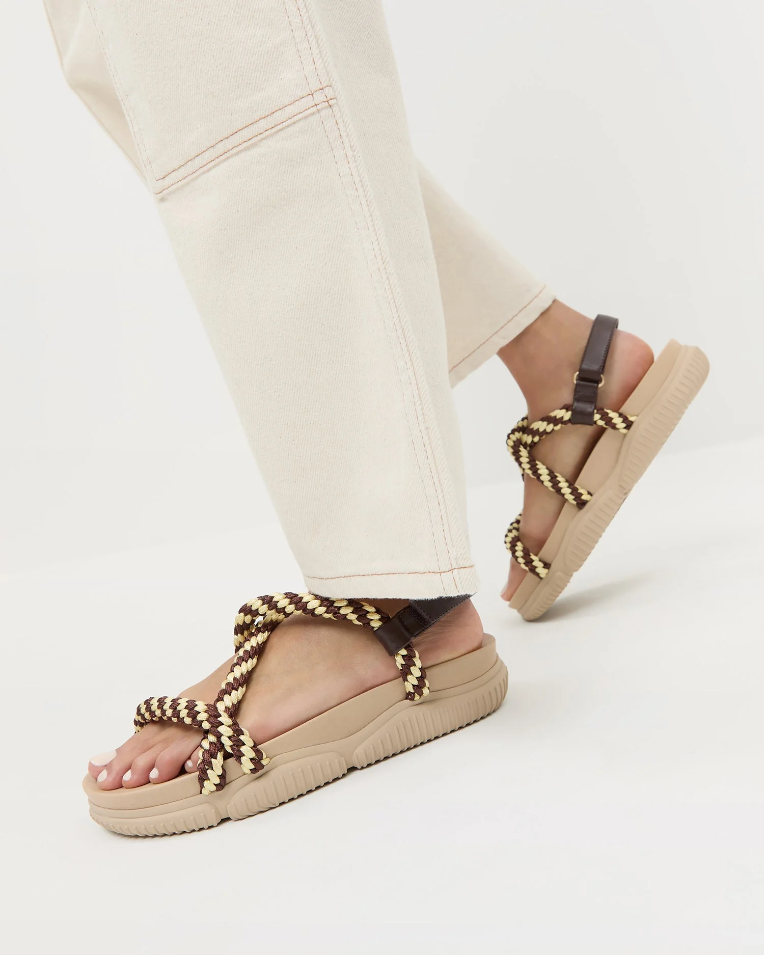 Loeffler Randall - Ozzy Brown/Butter Sport Sandal - Image 2