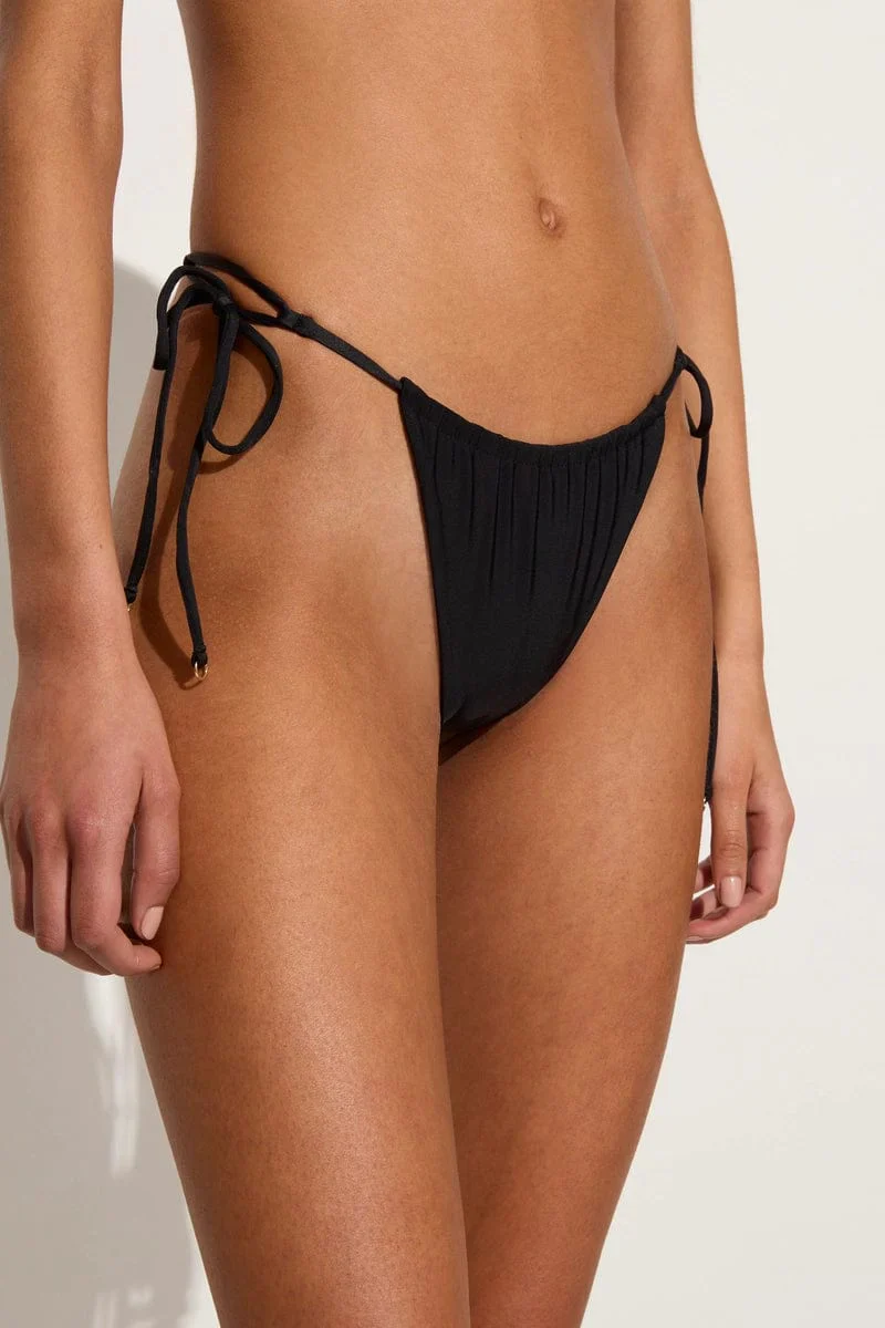 Faithfull - Pacific Bikini Bottoms Black - Final Sale - Image 2