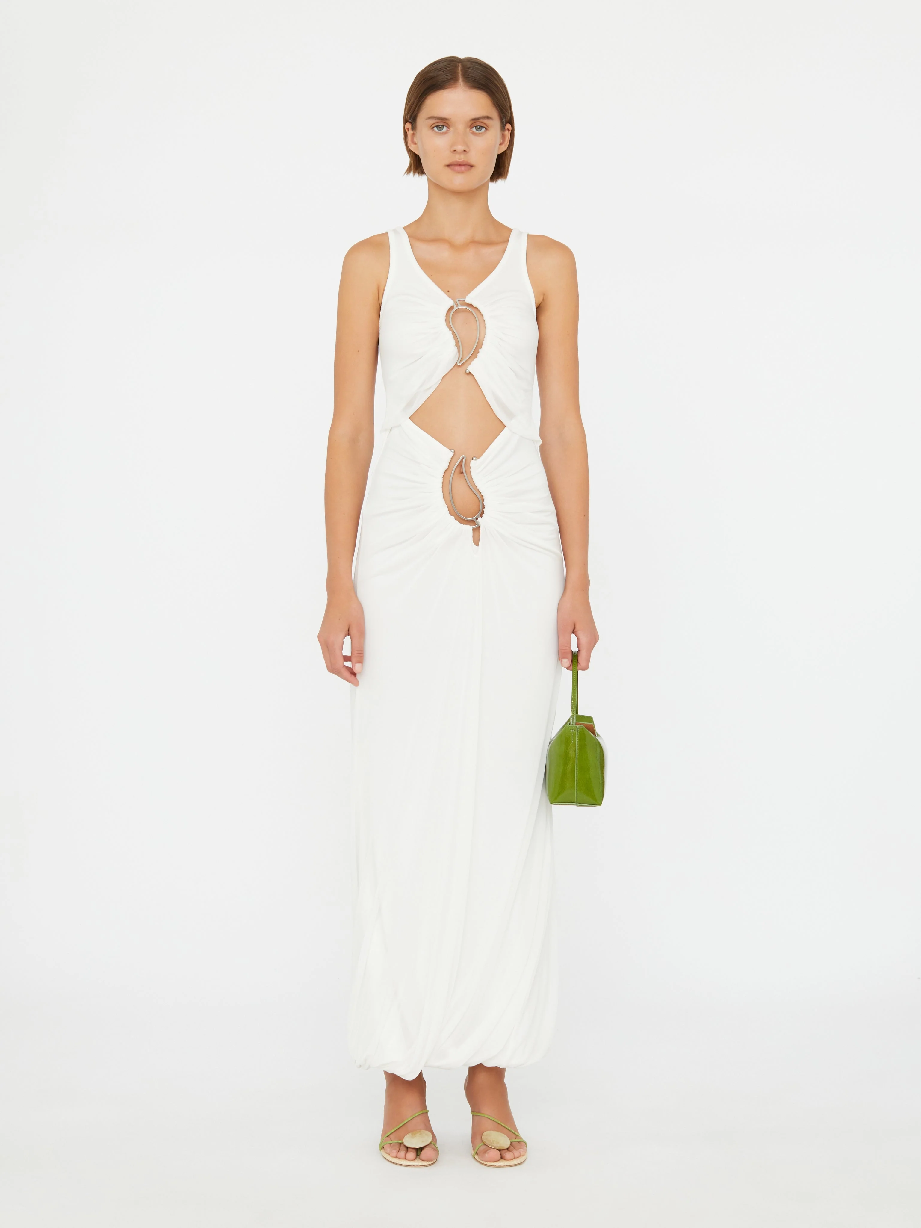 Christopher Esber - Paisley Overlay Disconnect Encased Dress