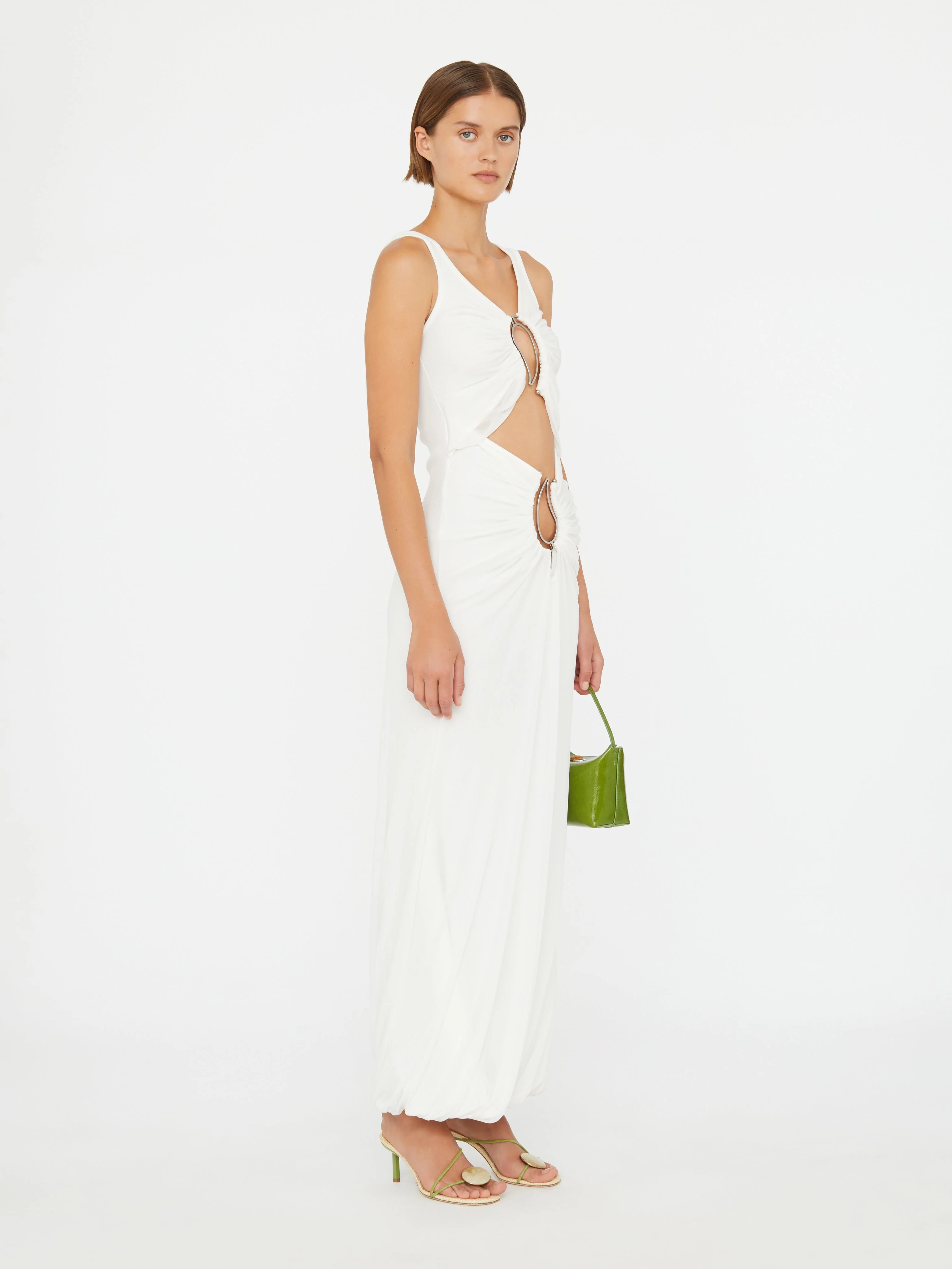 Christopher Esber - Paisley Overlay Disconnect Encased Dress - Image 2