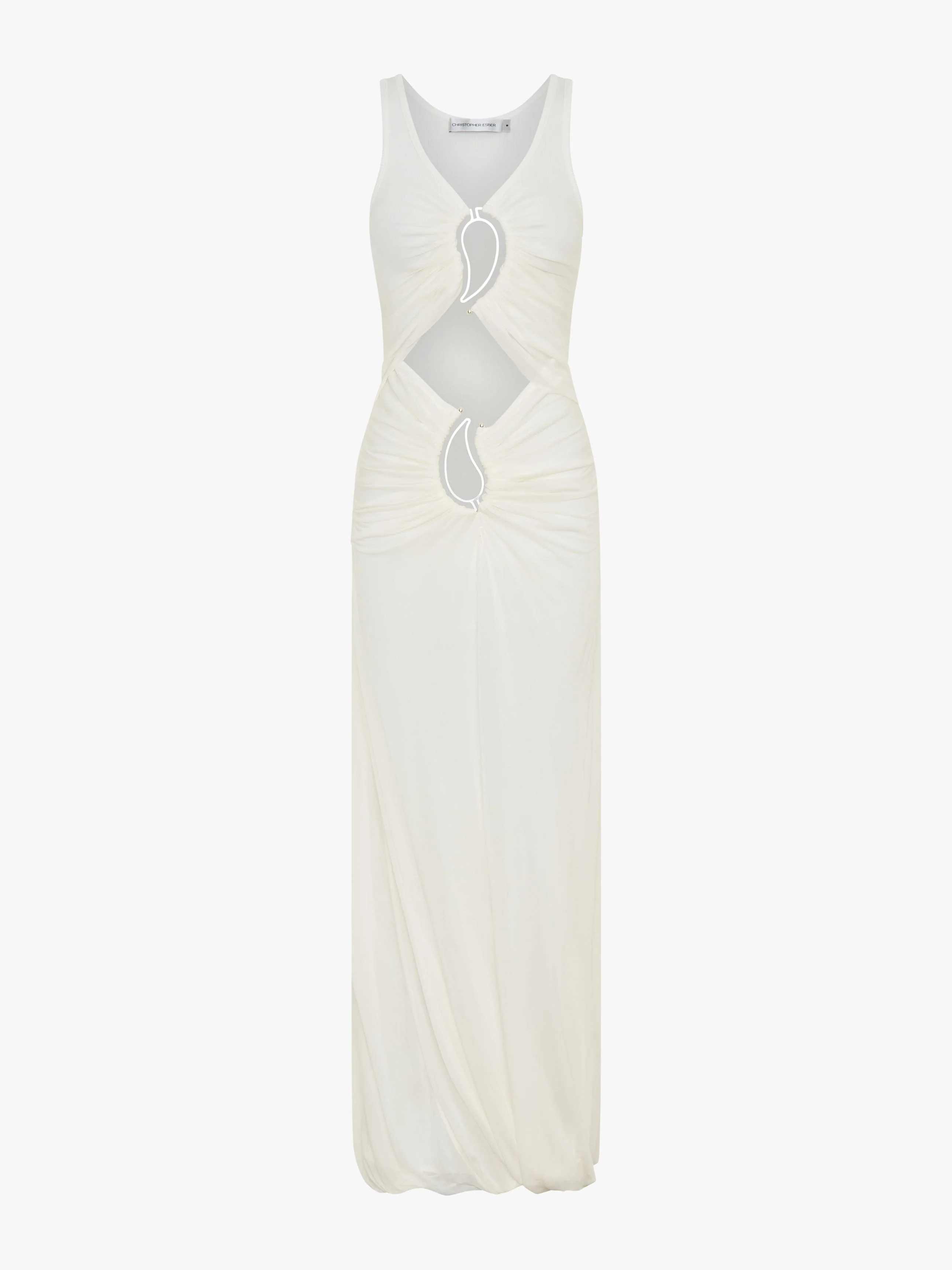Christopher Esber - Paisley Overlay Disconnect Encased Dress - Image 5