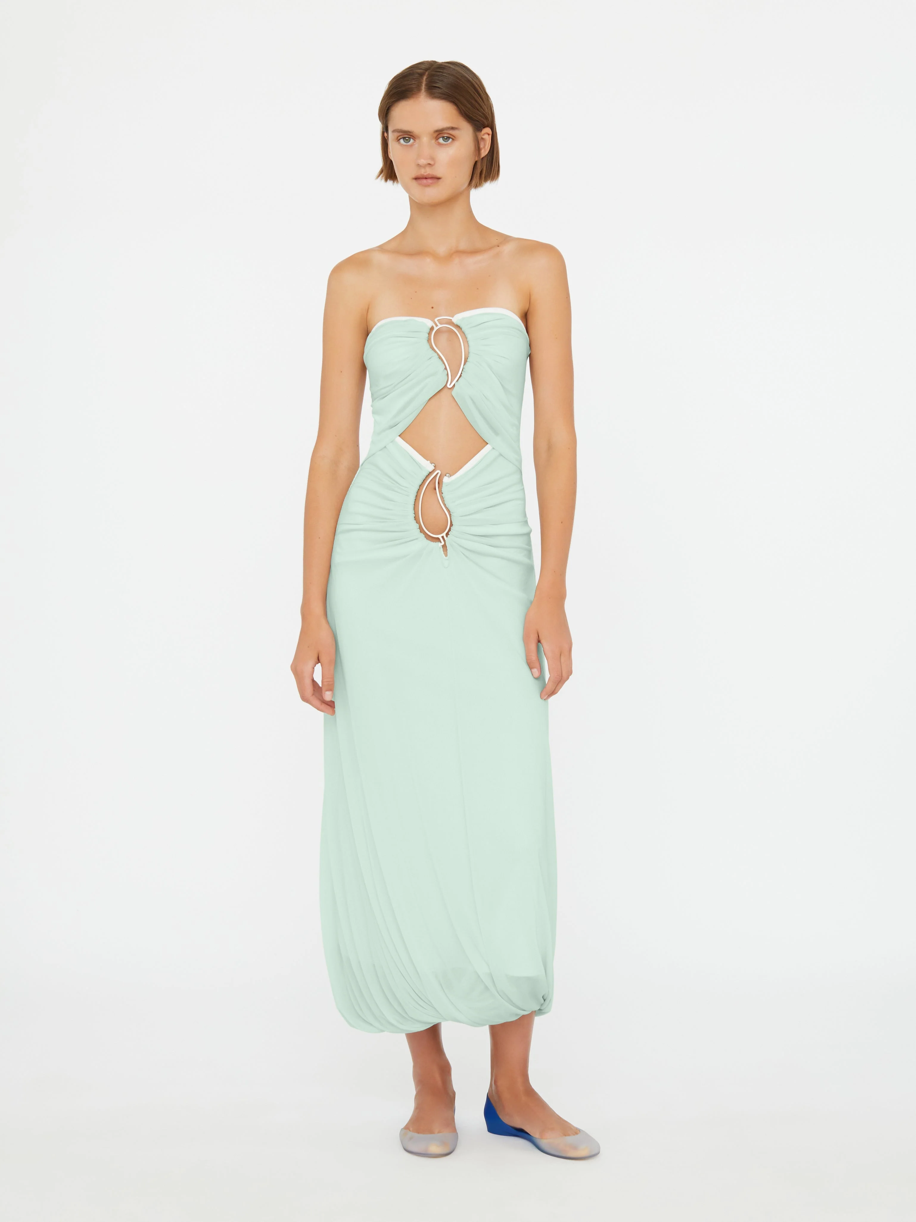Christopher Esber - Paisley Overlay Encased Strapless Dress
