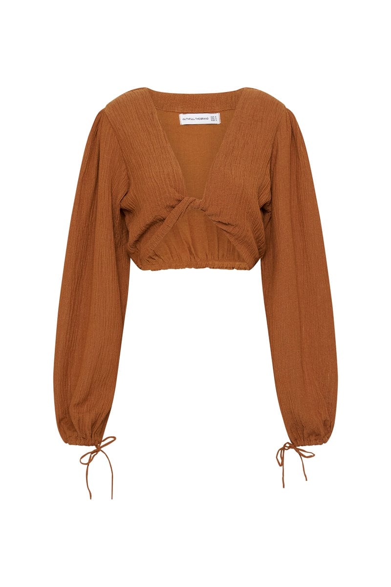 Faithfull - Palmera Top Caramel - Final Sale - Image 8