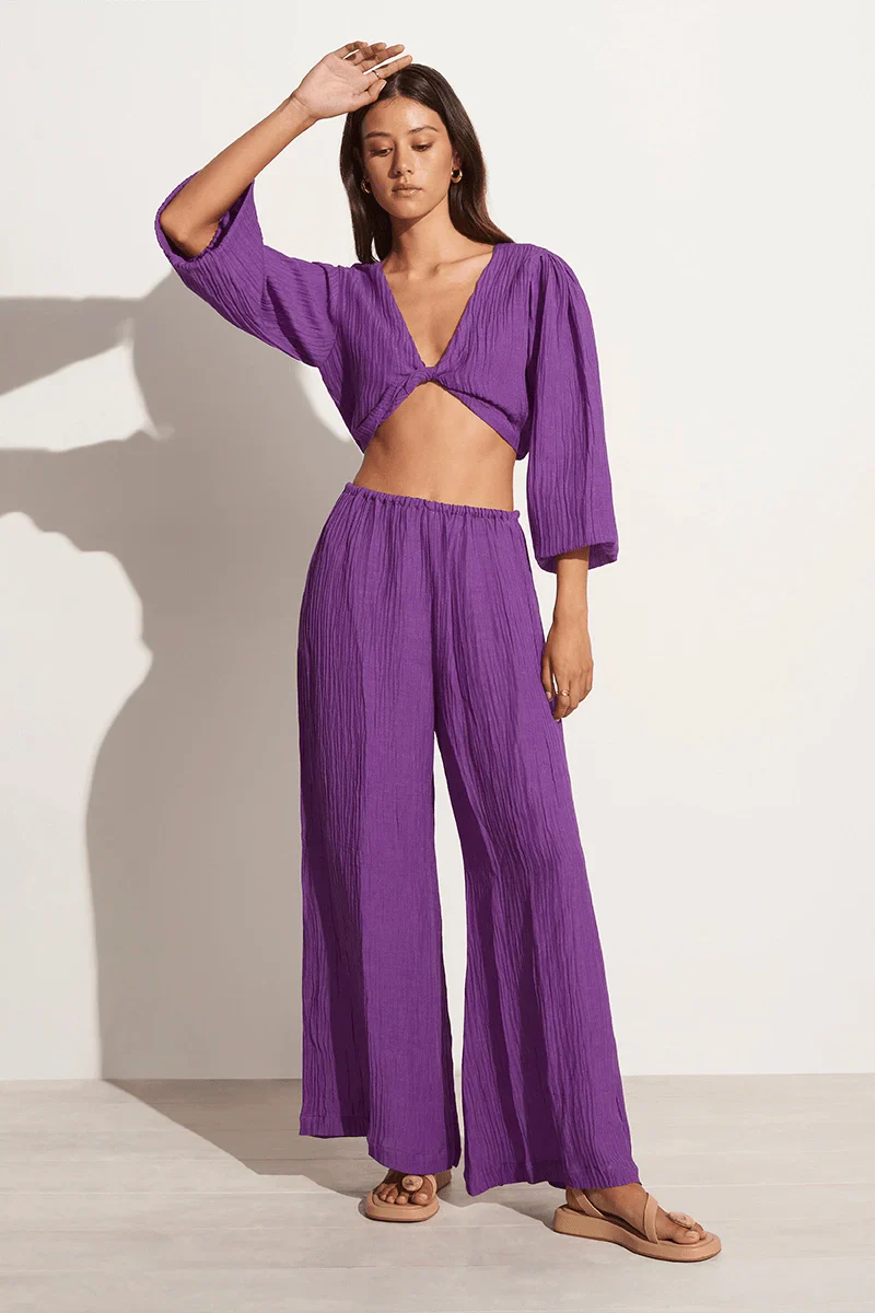 Faithfull - Palmera Top Violet - Final Sale