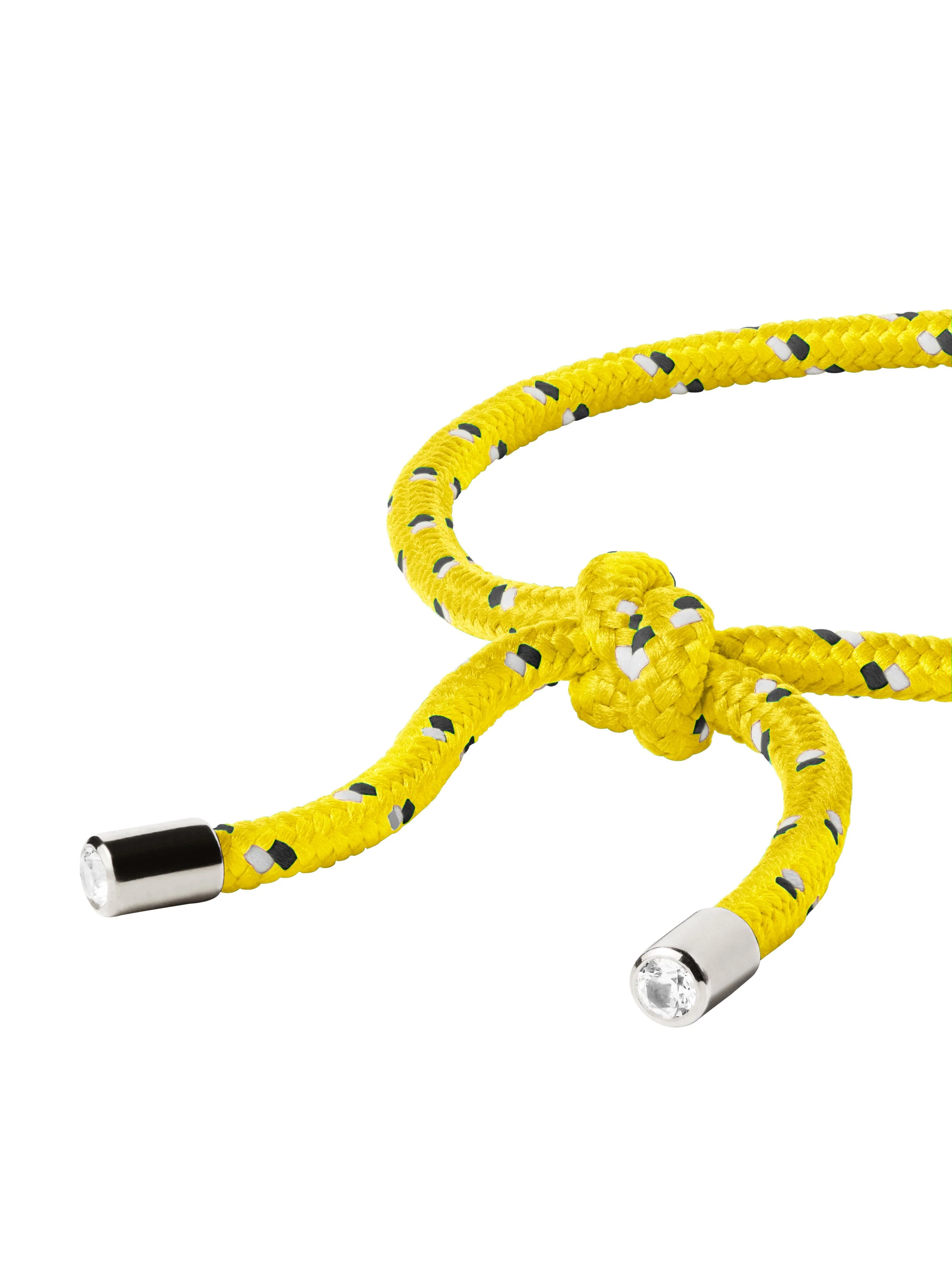 Dorsey - PARACORD JAUNE TIE ANKLET, SILVER