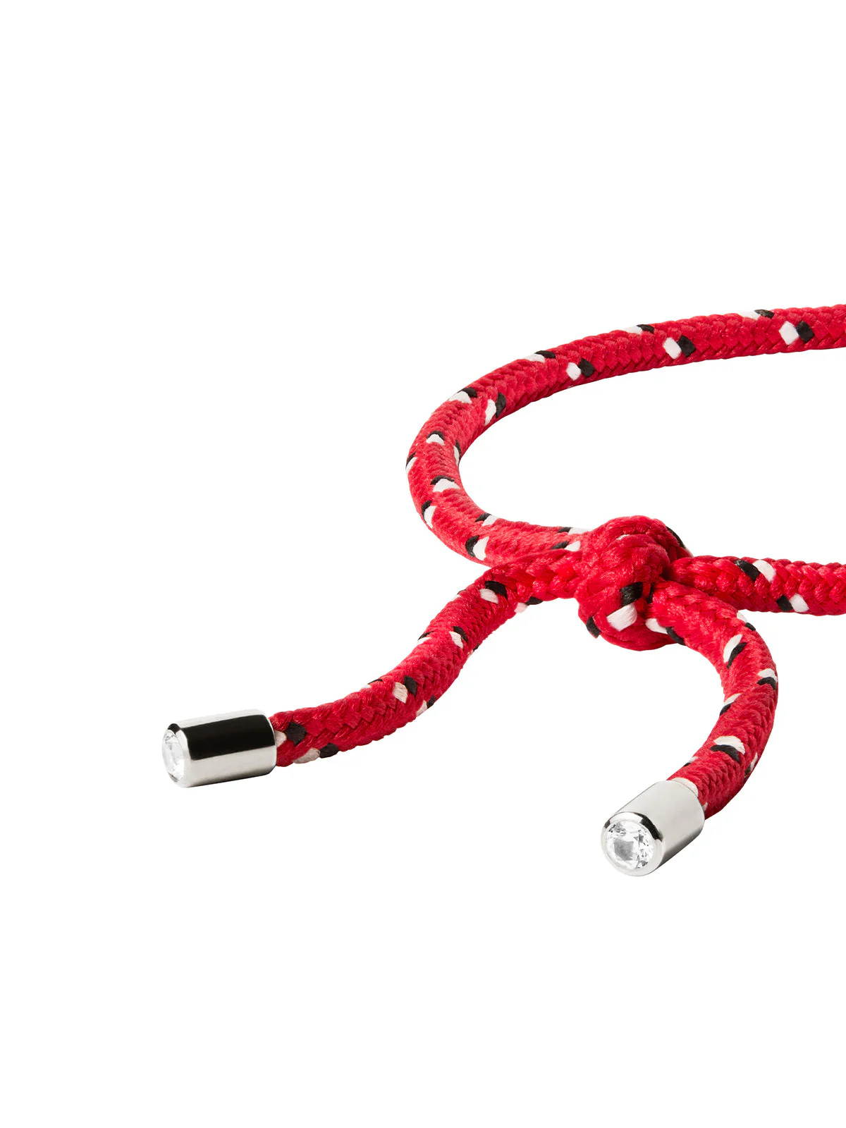 Dorsey - PARACORD ROUGE TIE ANKLET, SILVER