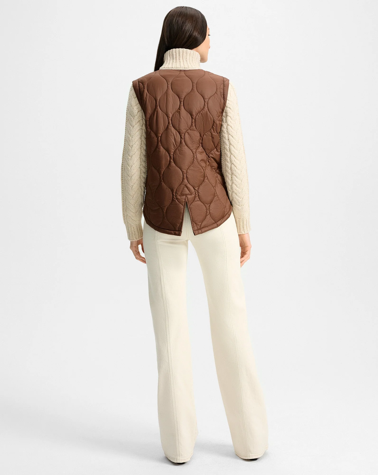 Veronica Beard - Patra Knit - Sleeve Quilted Jacket - Image 4