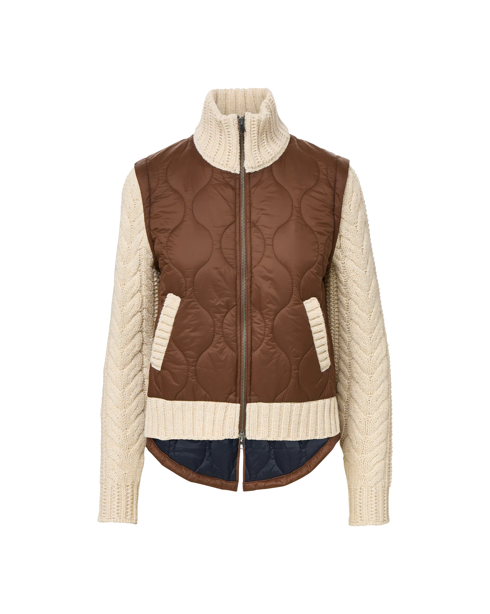 Veronica Beard - Patra Knit - Sleeve Quilted Jacket - Image 5
