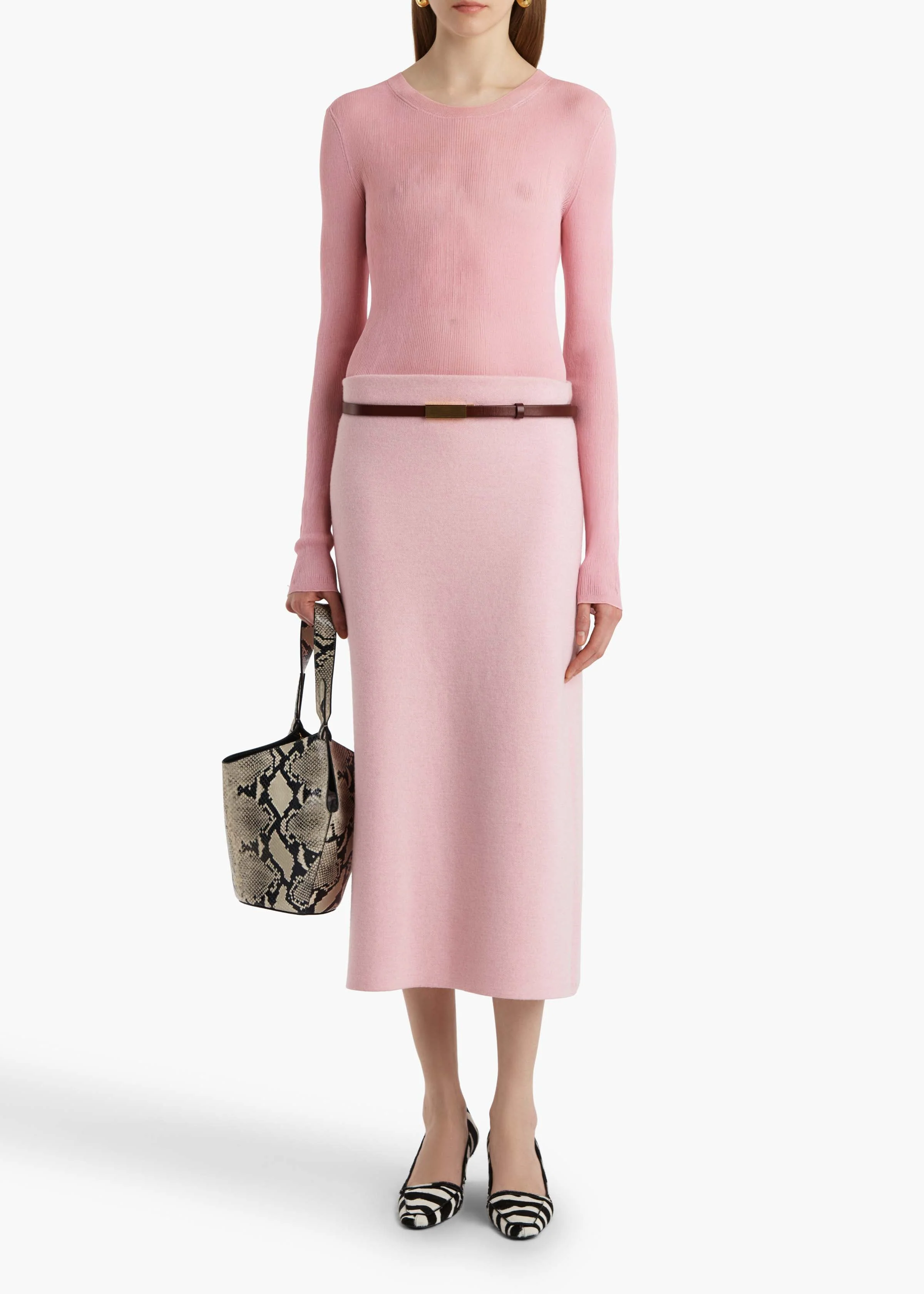 Khaite - Patri Skirt in Rosewater - Image 2