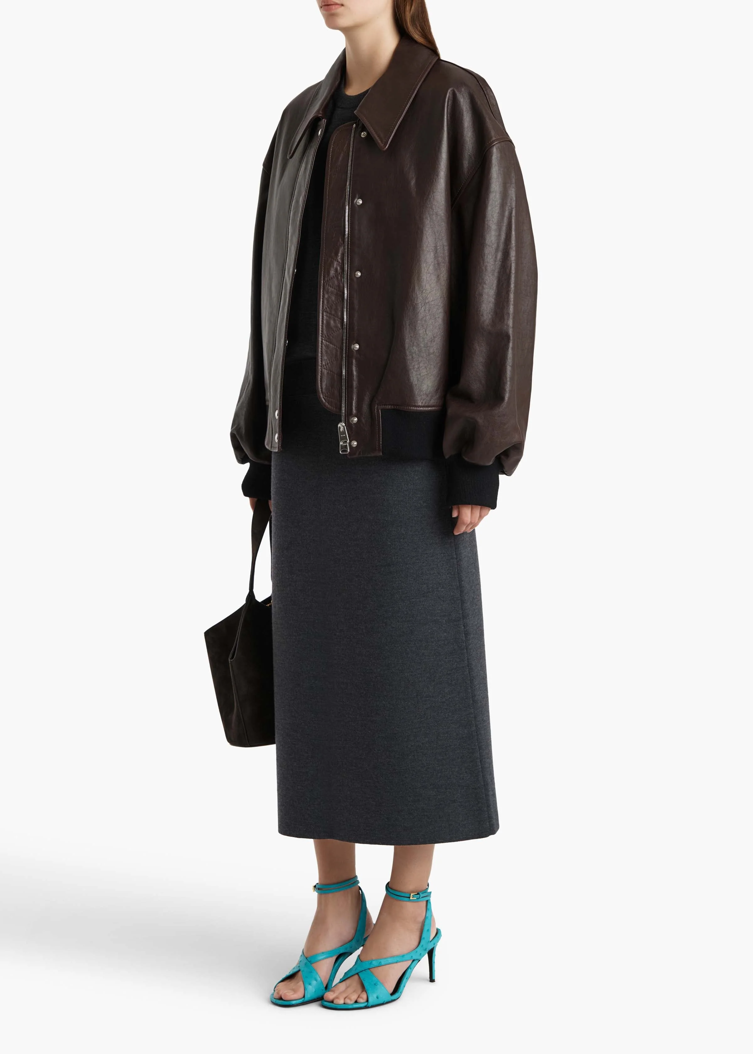 Khaite - Patri Skirt in Storm - Image 2