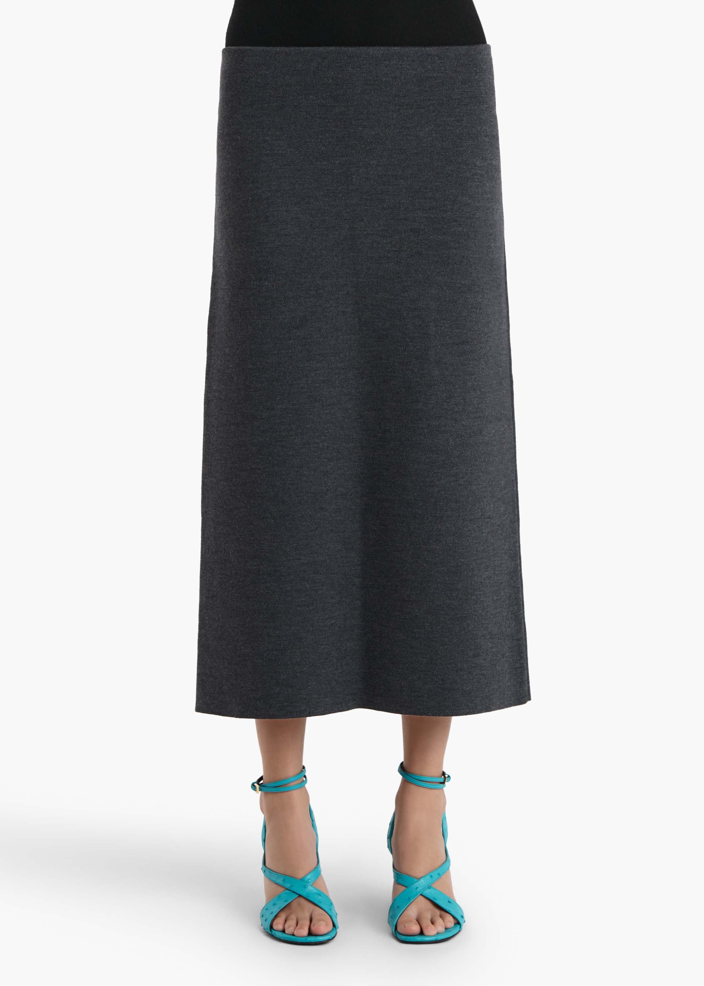 Khaite - Patri Skirt in Storm - Image 3