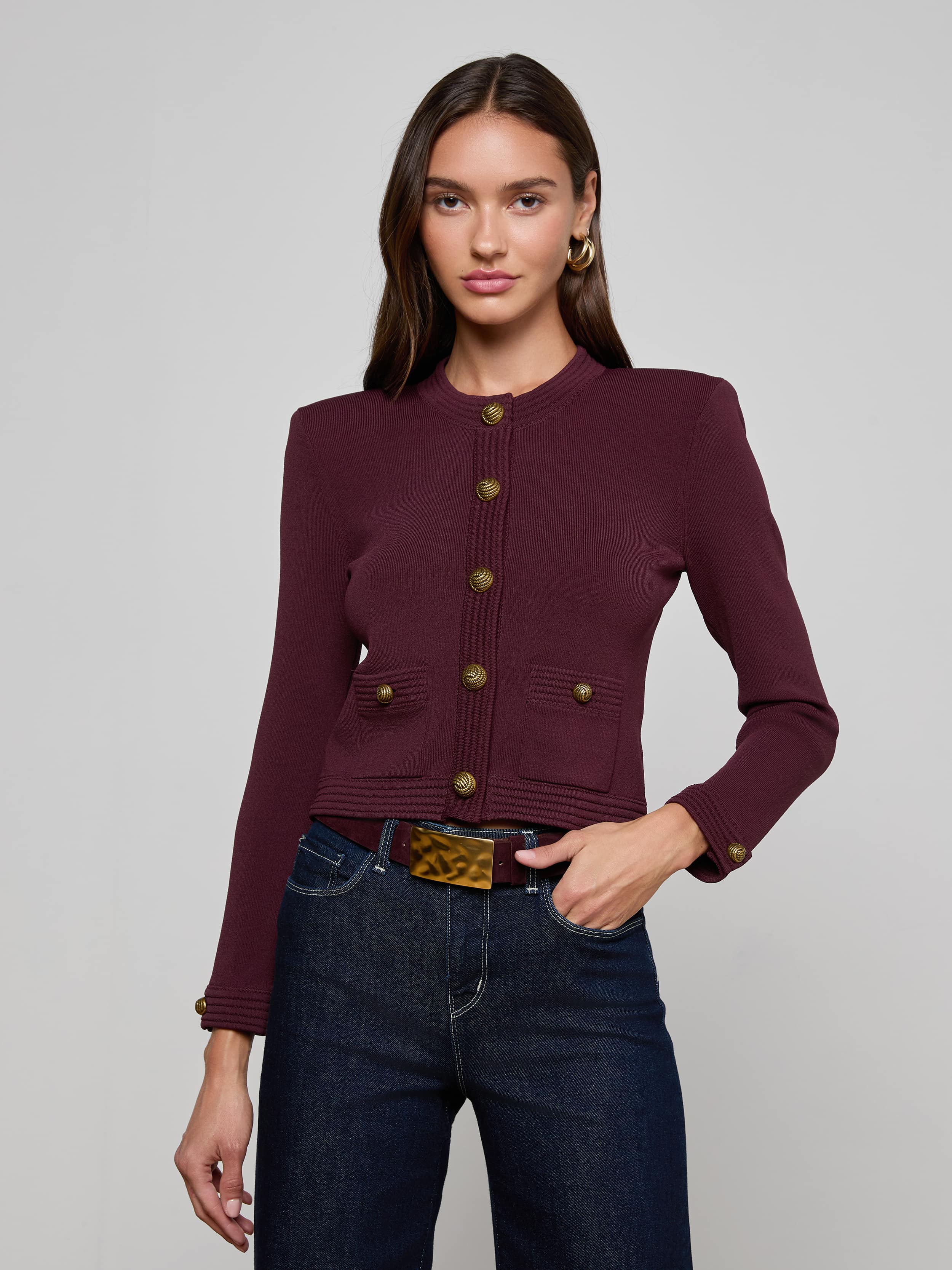 L'AGENCE - Patsy Cropped Cardigan