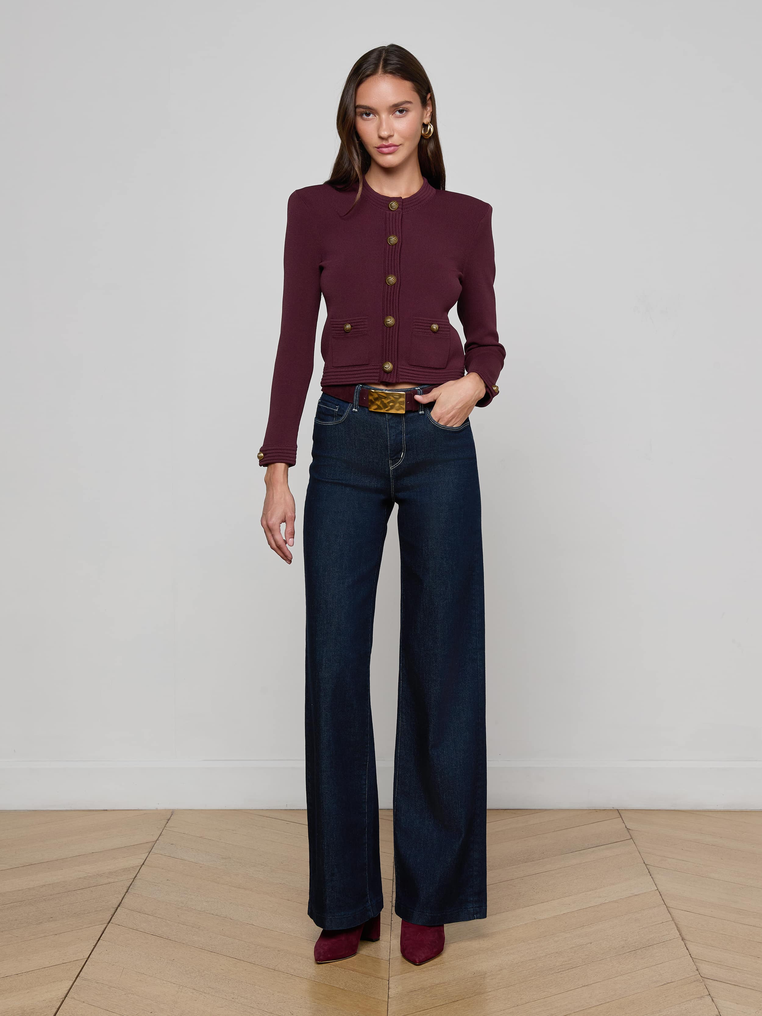 L'AGENCE - Patsy Cropped Cardigan - Image 11