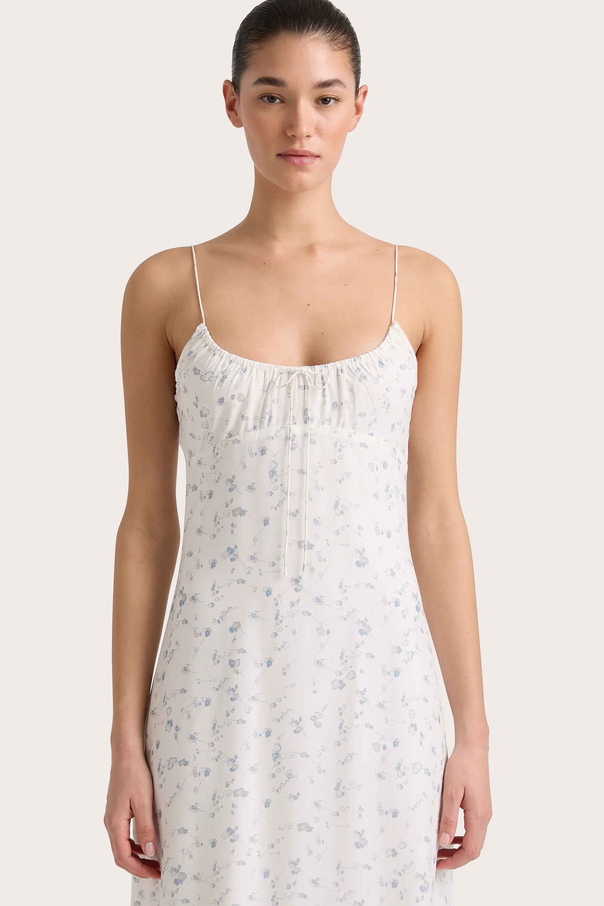 Faithfull - Pau Dress Blossom Egg Shell Powder Blue - Final Sale - Image 2