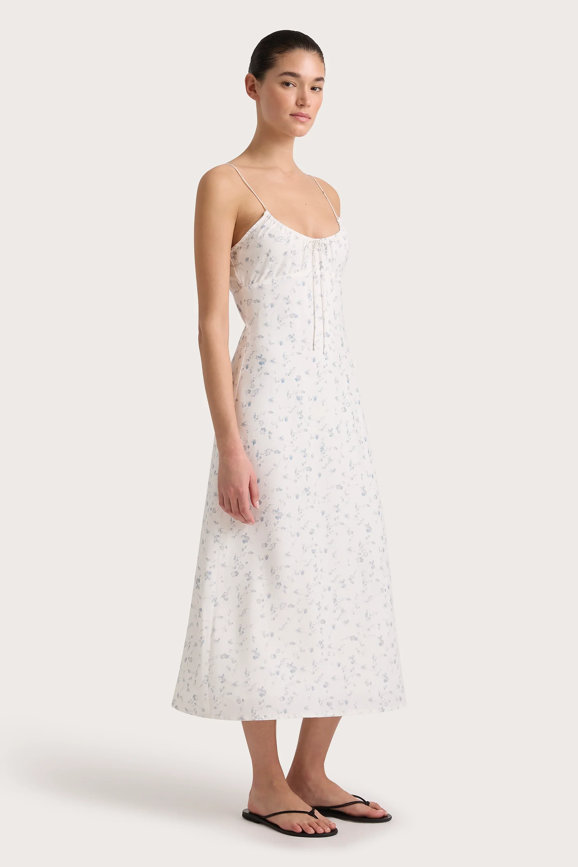 Faithfull - Pau Dress Blossom Egg Shell Powder Blue - Final Sale - Image 3