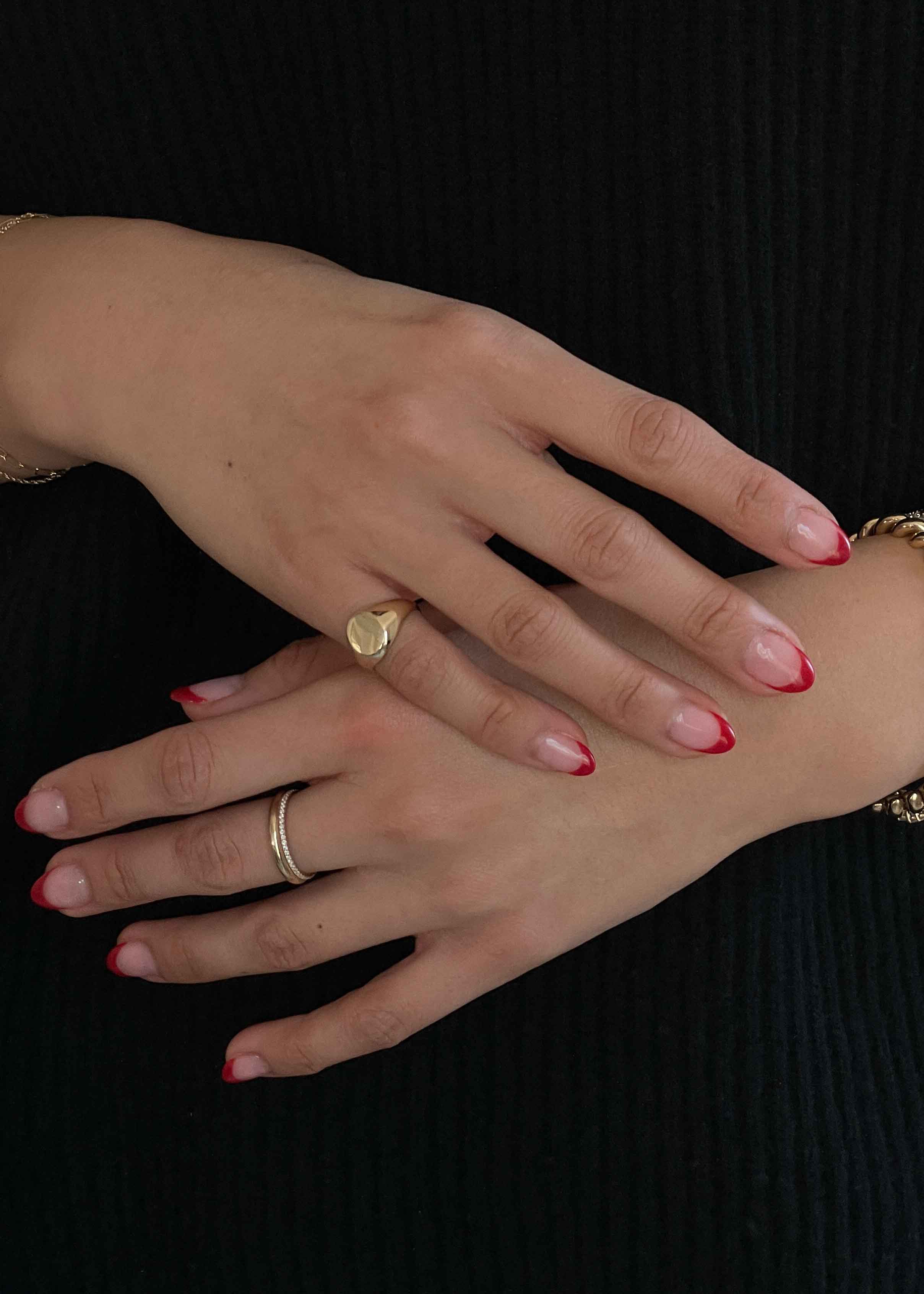 Kinn - Pauline Ellipse & Dahlia Pavé Diamond Ring Stack - Image 8