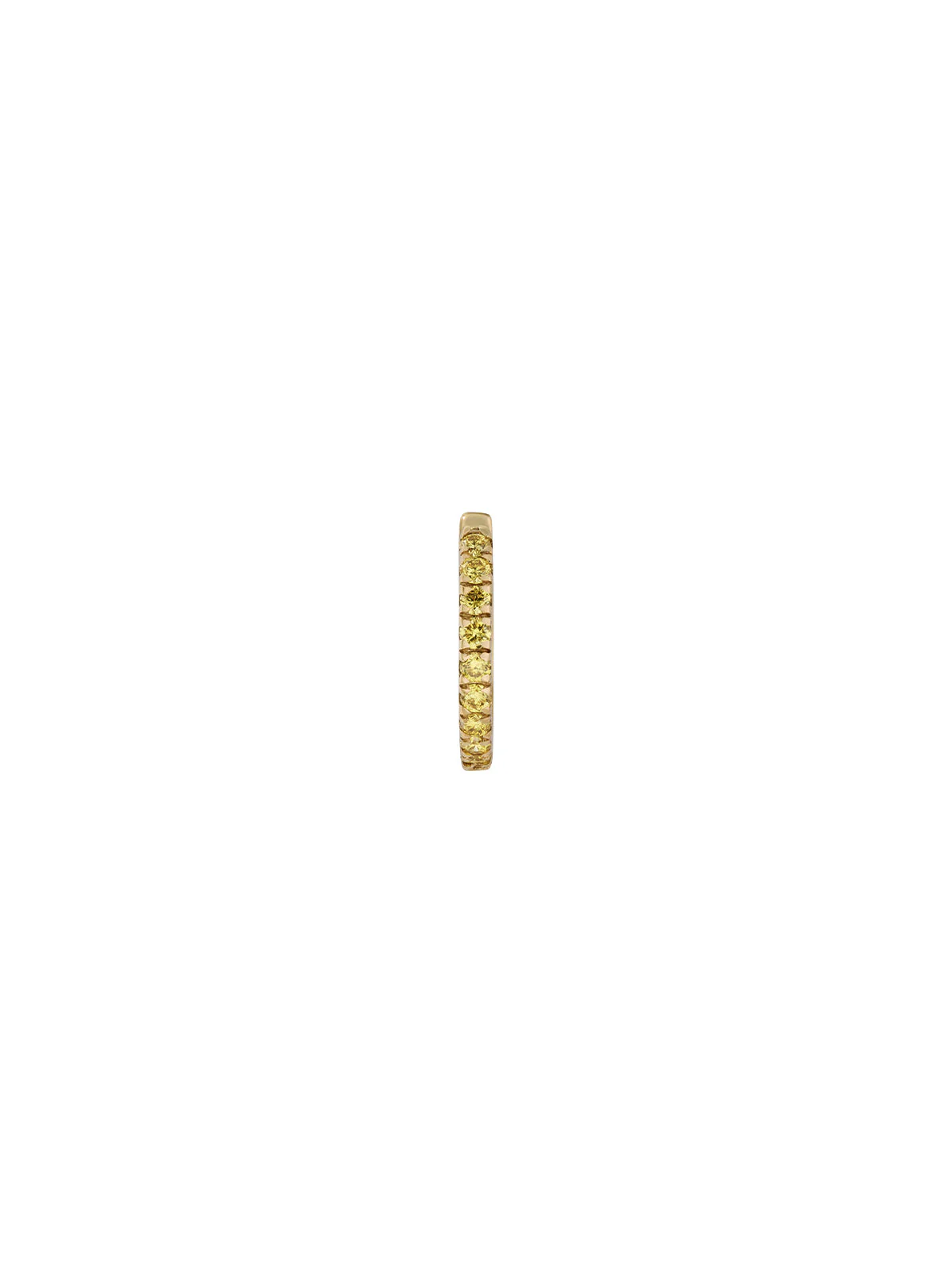 Dorsey - PAVÉ HUGGIE EARRING IN LAB YELLOW SAPPHIRE